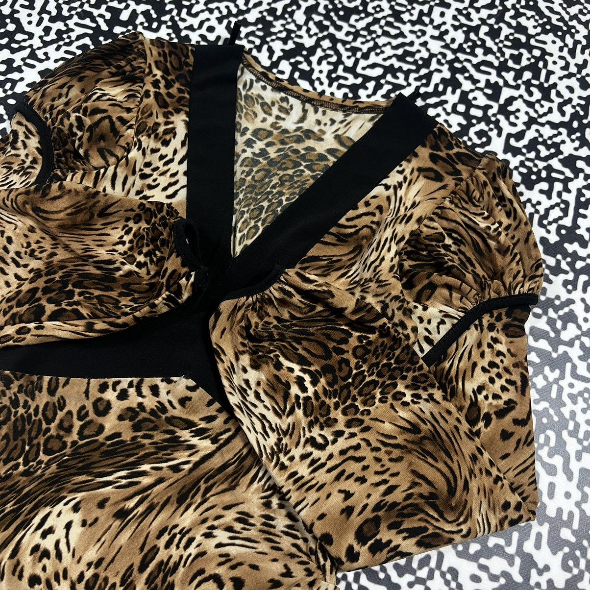 Japanese Brand Vintage Y2K Japanese Leopard Style Retro Luxury Longsleeve Size M / US 6-8 / IT 42-44 - 10 Thumbnail