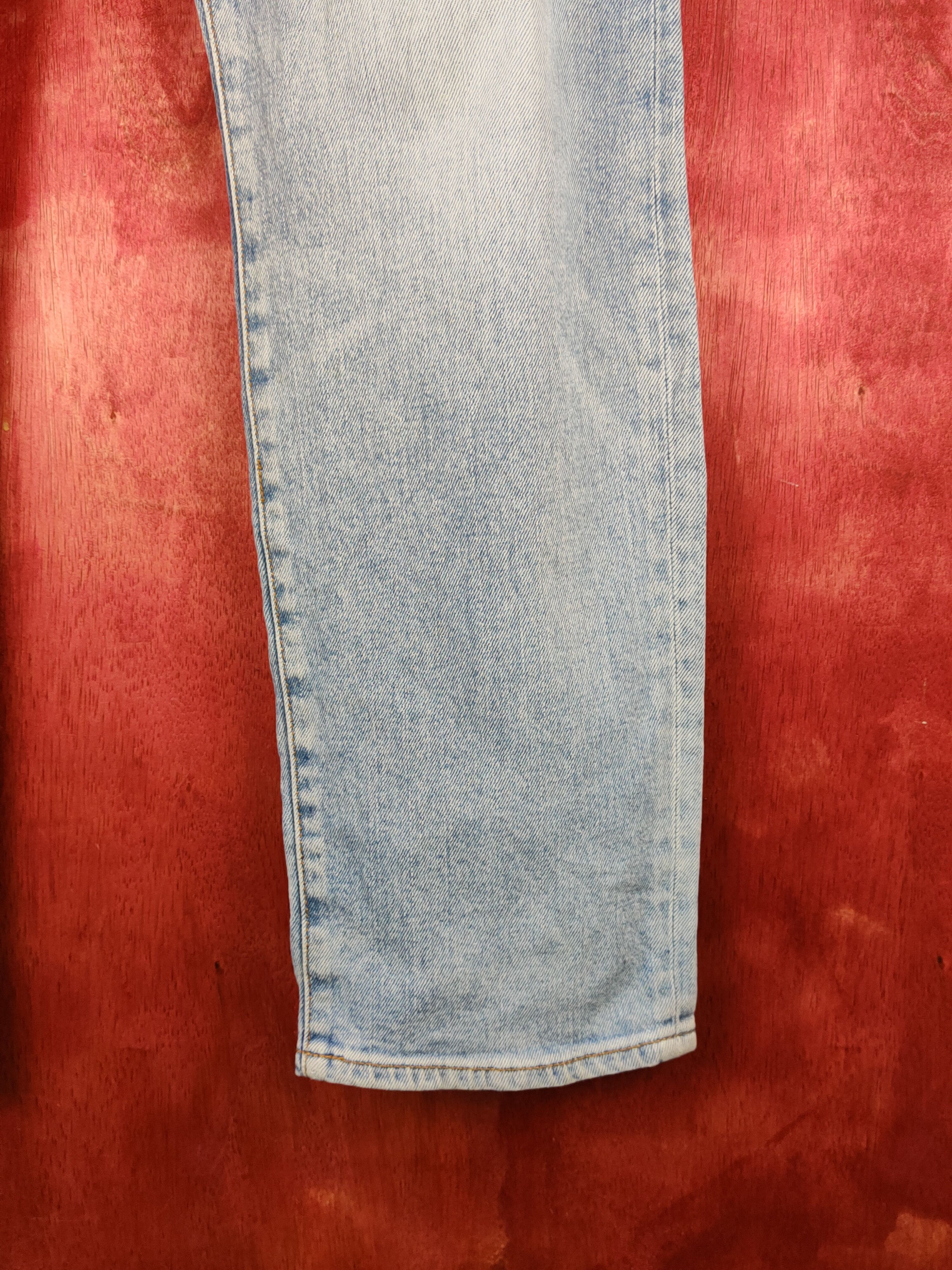 Gap Gap Blue Faded Distressed Ripped Slim Stretch Jeans #S1680 Size US 34 / EU 50 - 6 Thumbnail