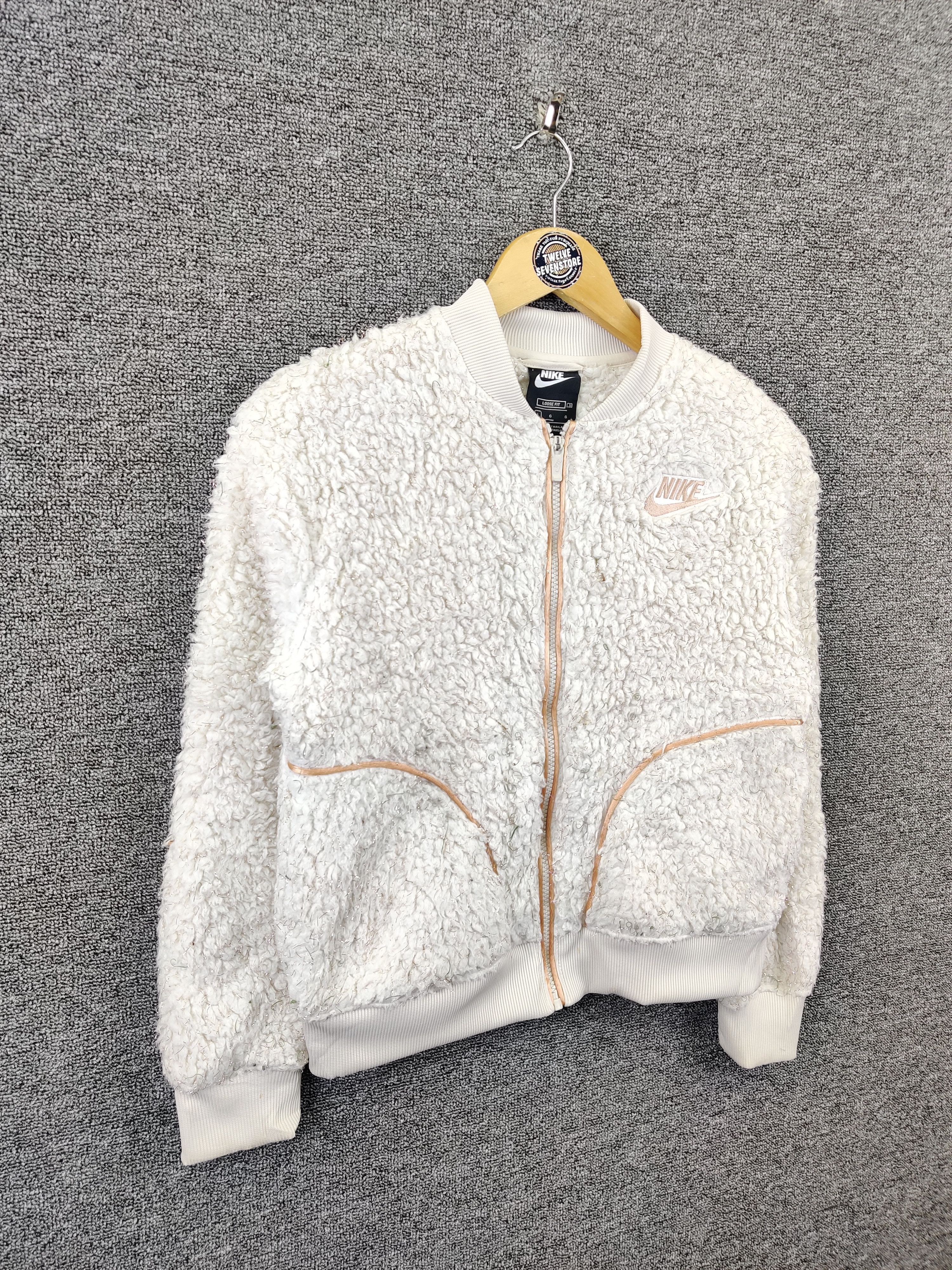 Nike Vintage Nike Fleece Sherpa Zip Up Jacket Size US L / EU 52-54 / 3 - 5 Thumbnail