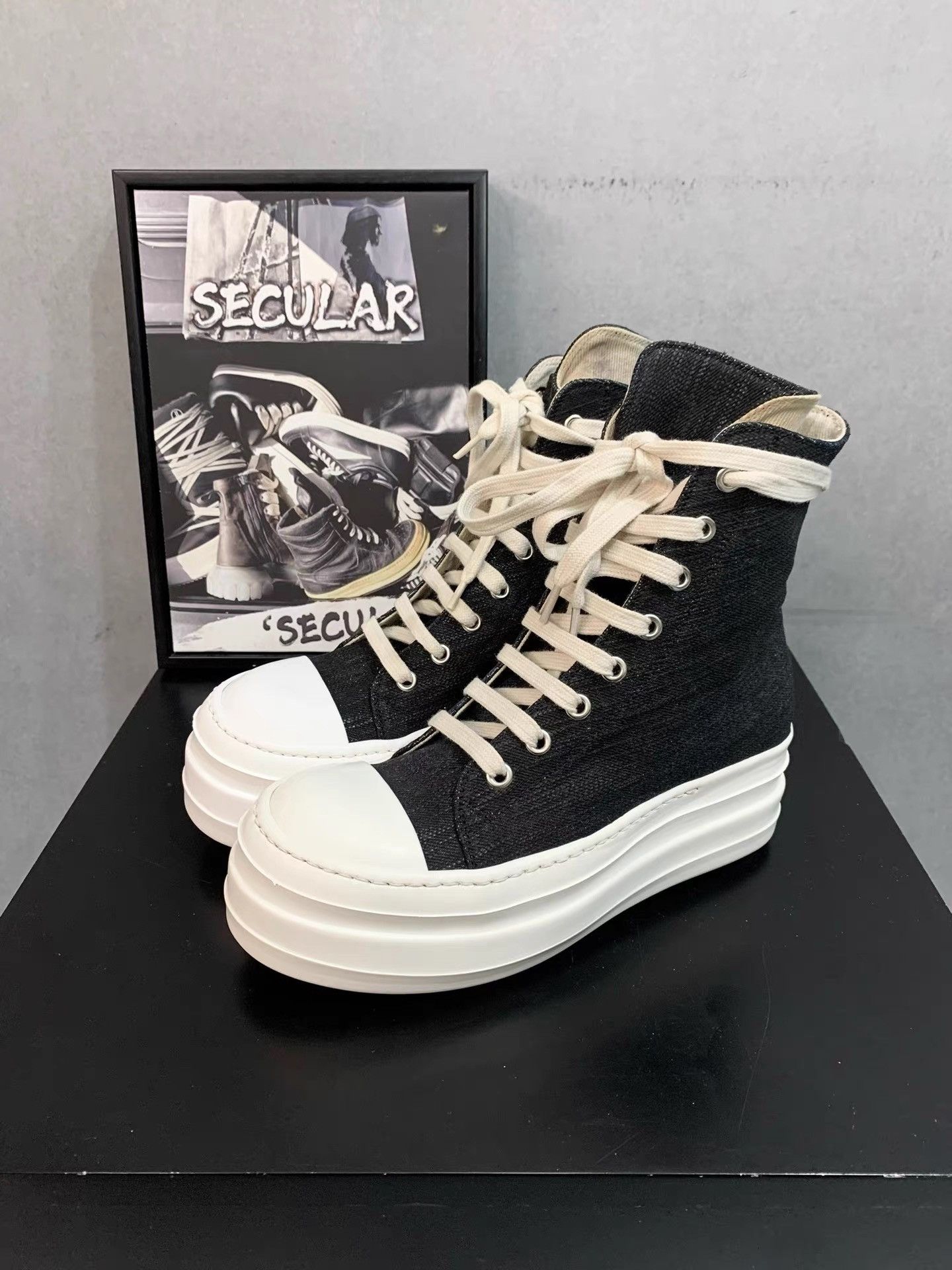 Rick Owens Rick Owens Double Sole Big Converse K34 Size US 6 / IT 36 - 2 Thumbnail