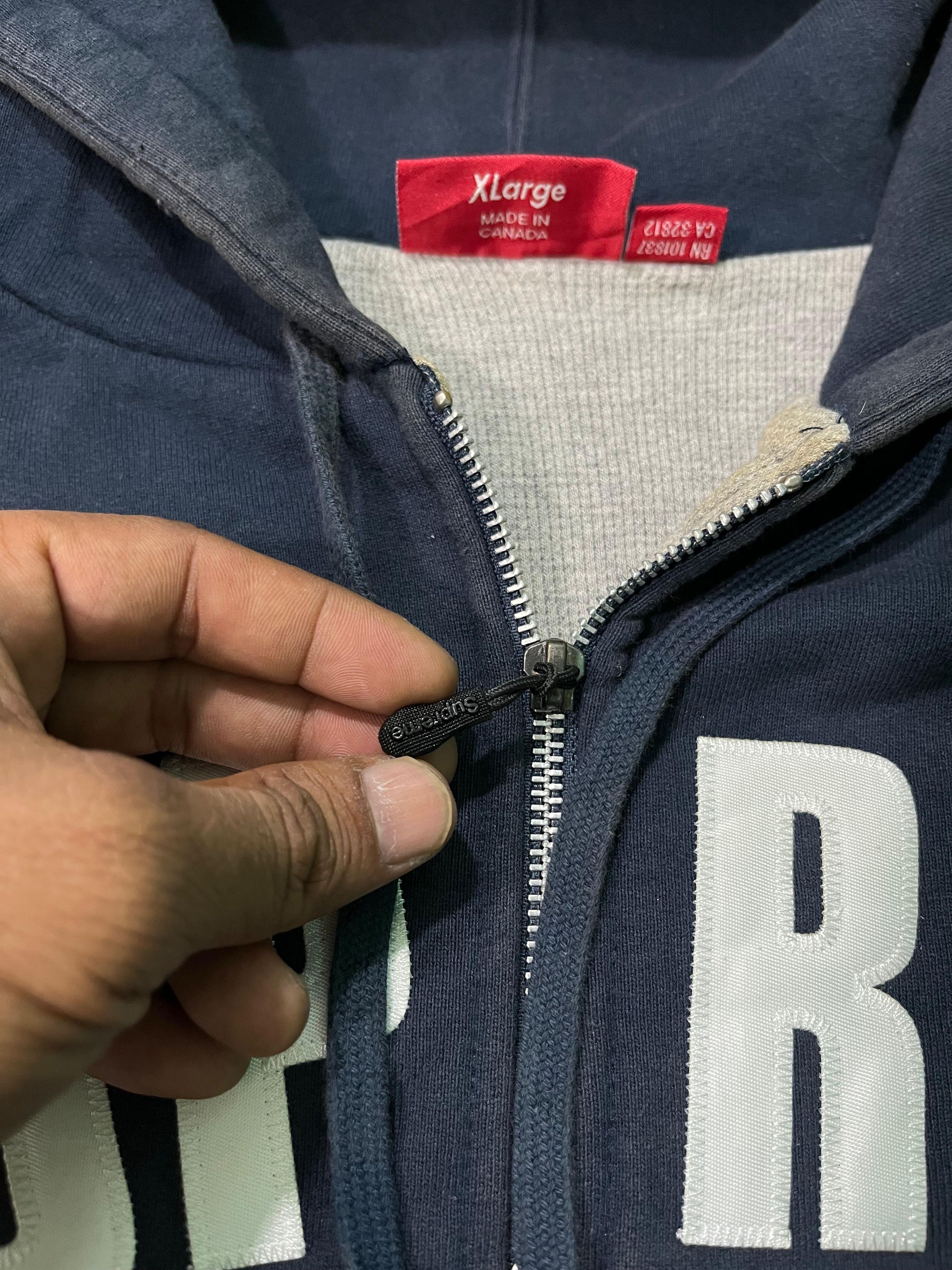 Supreme Supreme Arc Logo Thermal Lined Zip Hoodie Size US XL / EU 56 / 4 - 6 Thumbnail