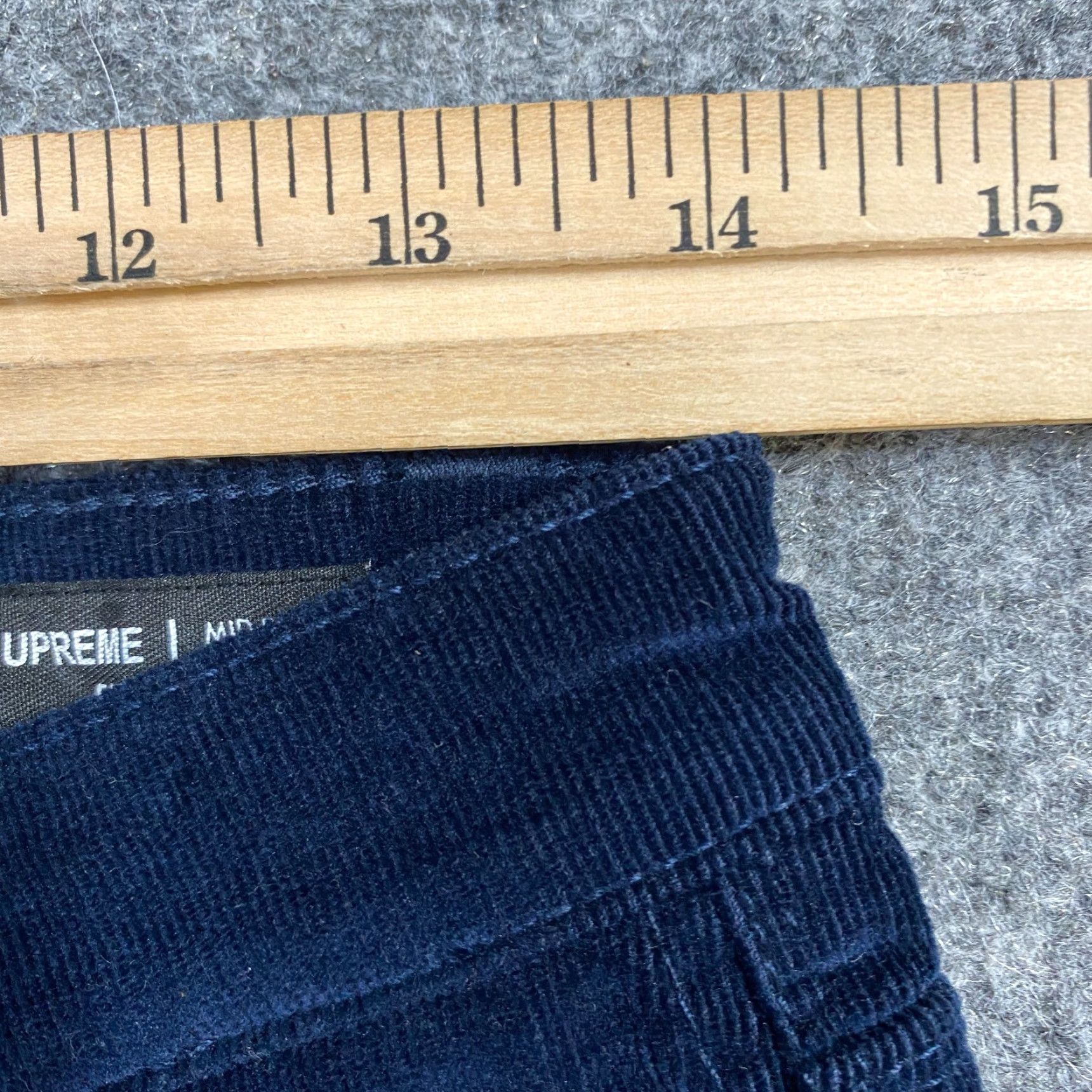 Vintage Buffalo Womens Corduroy Pants 6 / 28 Blue Mid Rise Skinny Cotton Spandex NEW Size 28" / US 6 / IT 42 - 5 Thumbnail