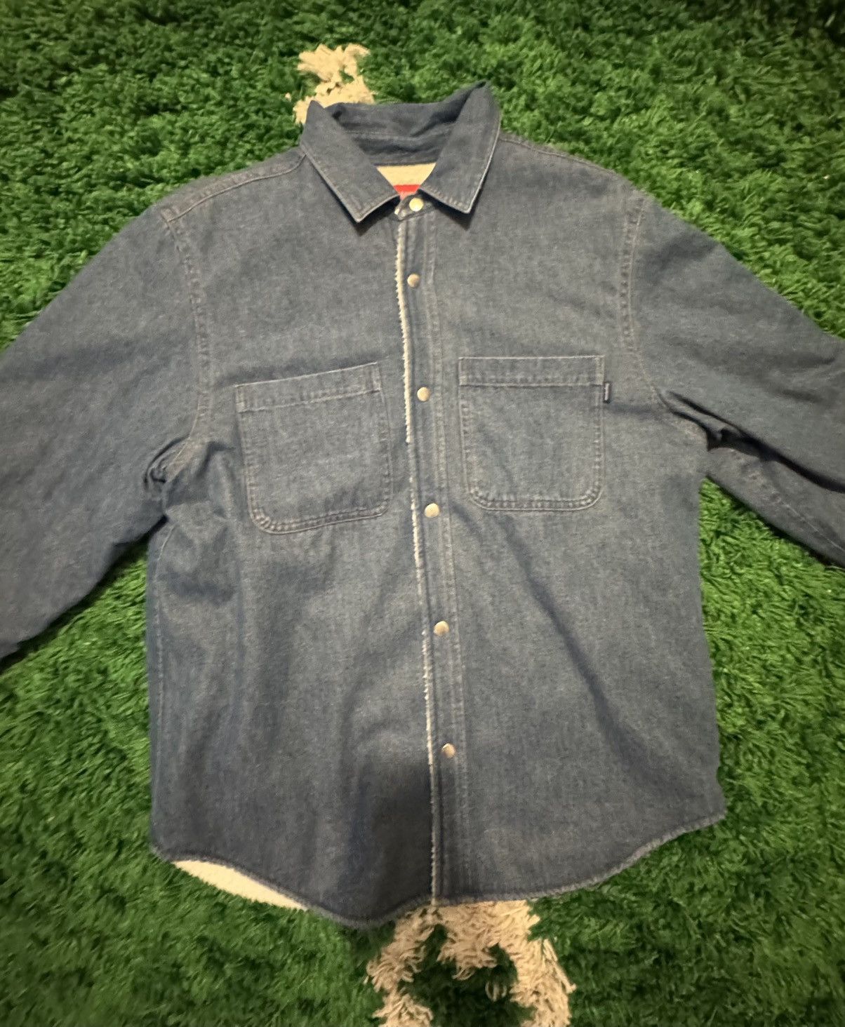 Supreme Supreme Sherpa Lined Denim Shirt Size US M / EU 48-50 / 2 - 2 Thumbnail