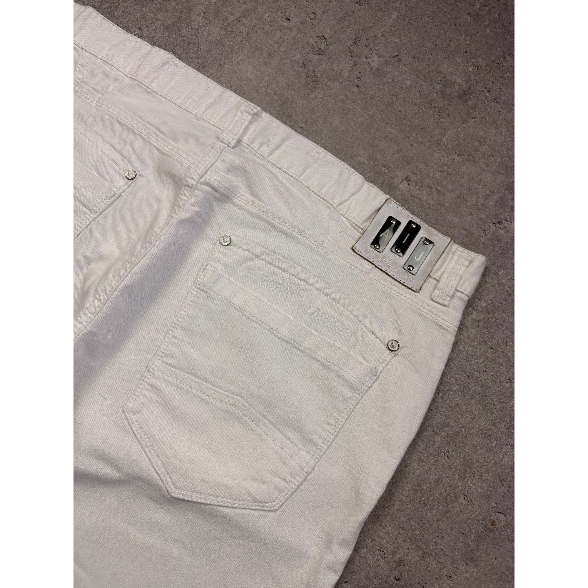 Armani Exchange ARMANI JEANS Indigo 003 Series | White | Size IT 38 (W32-34) Size US 34 / EU 50 - 3 Thumbnail