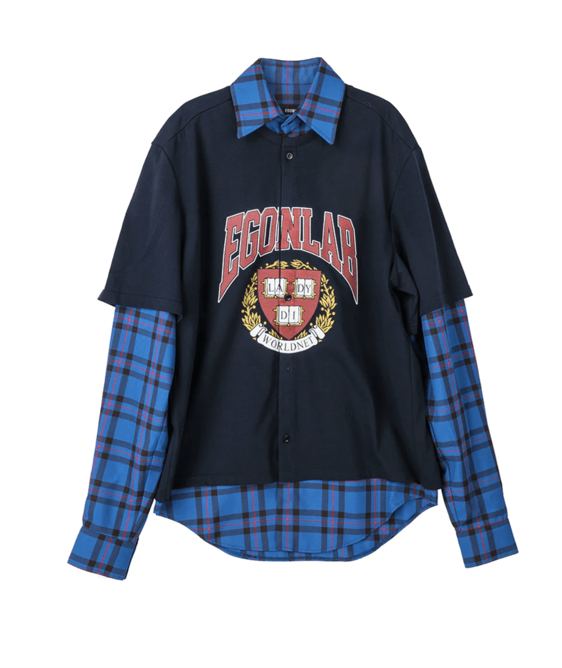 Egon Lab EgonLab unisex double layer T-shirt shirt Size S / US 4 / IT 40 - 1 Thumbnail