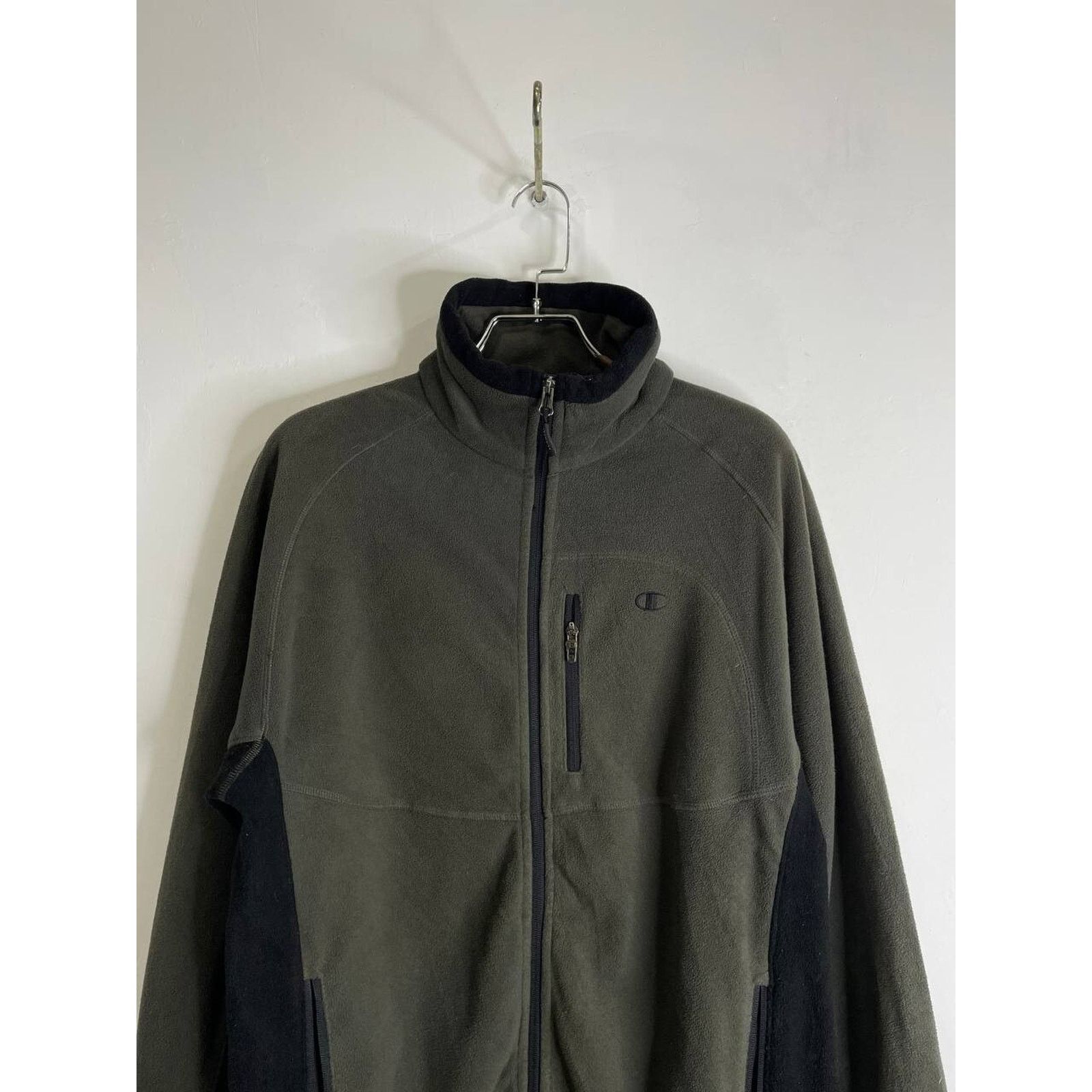 Champion Vintage Champion Full Zip Olive Green Fleece Jacket Size M Size US M / EU 48-50 / 2 - 3 Thumbnail