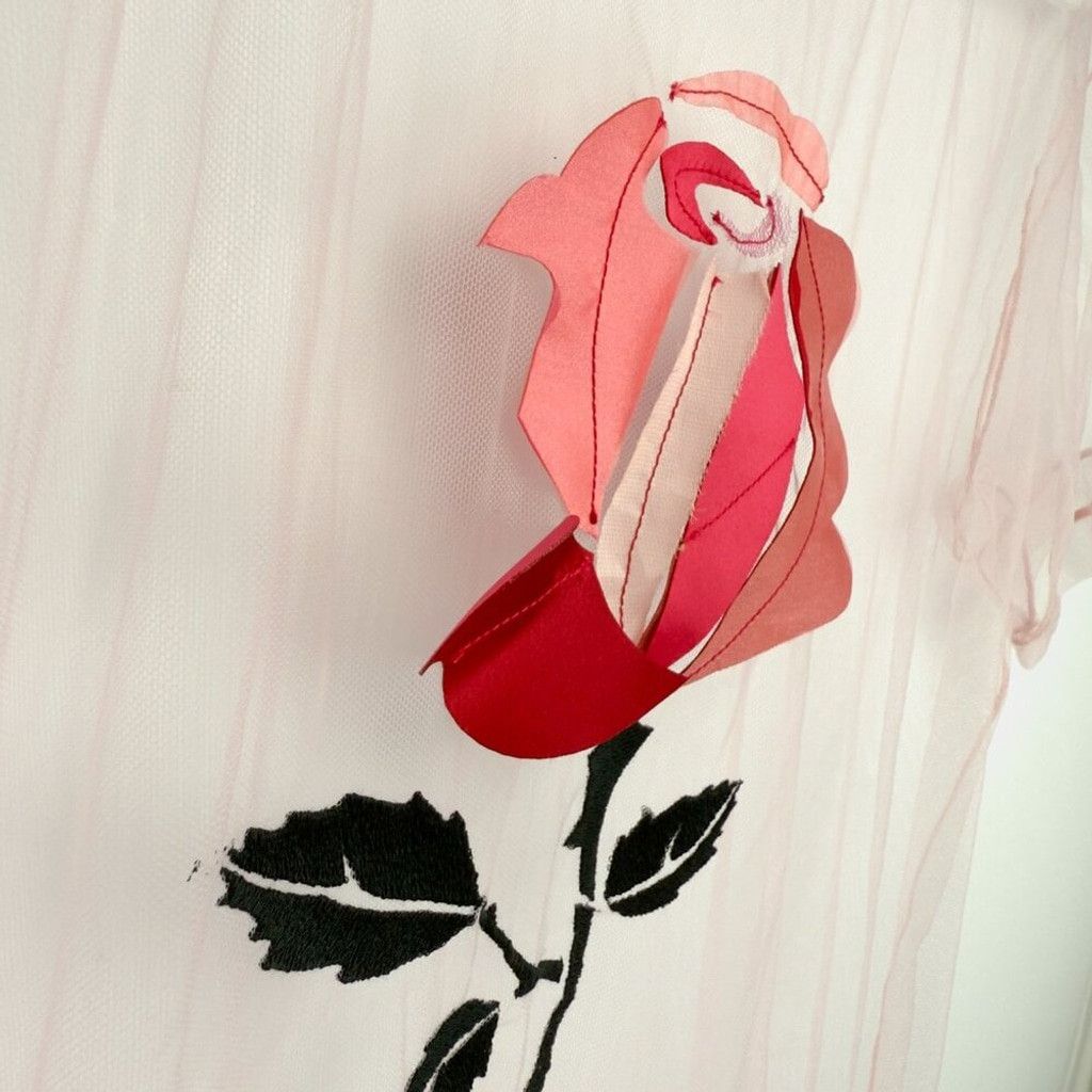 Viktor & Rolf VOGUE Cover Mini Dress * VIKTOR & ROLF Floral Pink Size XS/S Size XS / US 0-2 / IT 36-38 - 5 Thumbnail