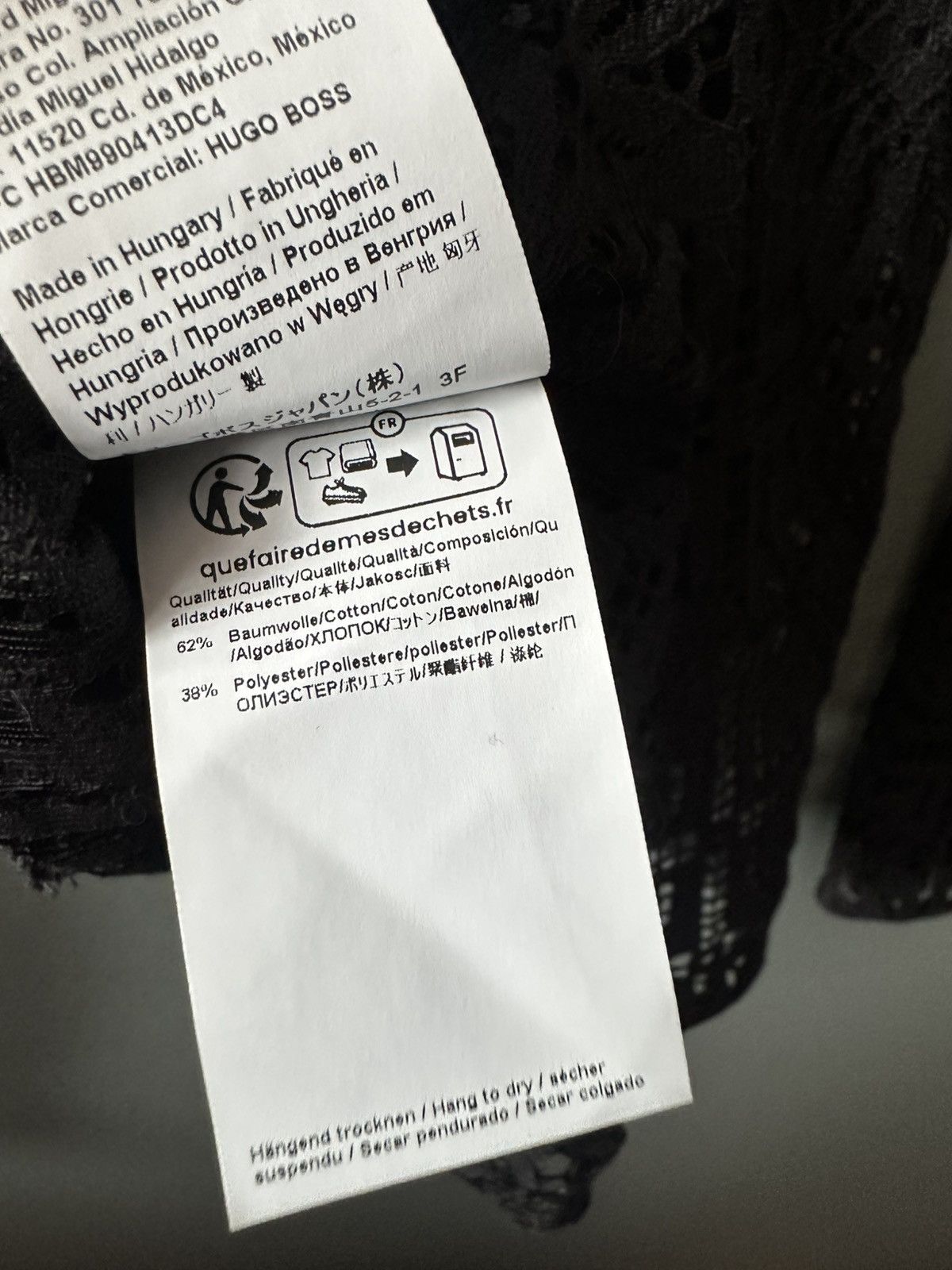Hugo Boss Women's Boss & KINGA MATHE Lace Black Long Sleeve Size 34 FR Size XS / US 0-2 / IT 36-38 - 8 Thumbnail