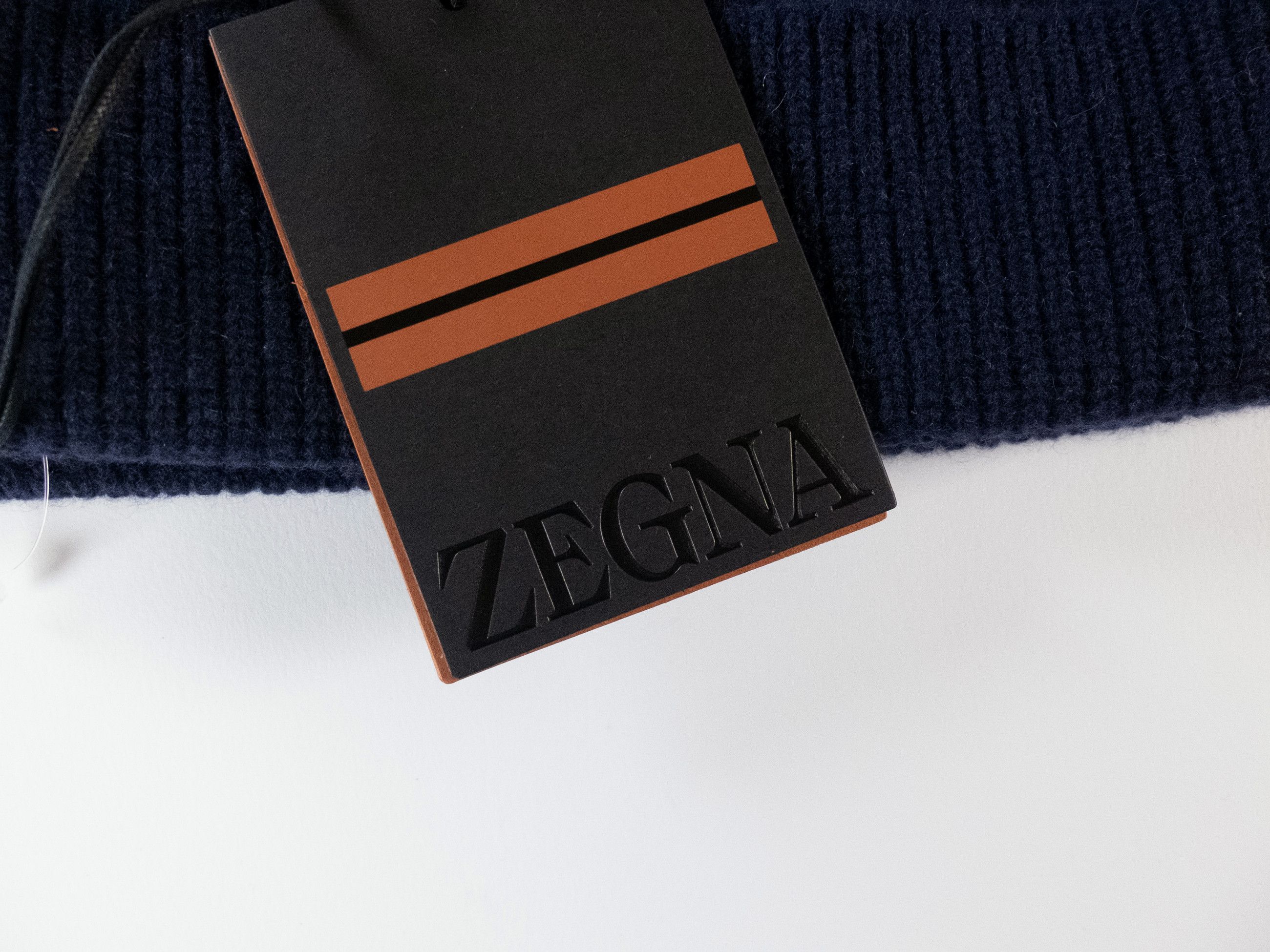 Ermenegildo Zegna ZEGNA navy blue Oasi cashmere beanie hat One Size Size ONE SIZE - 2 Thumbnail