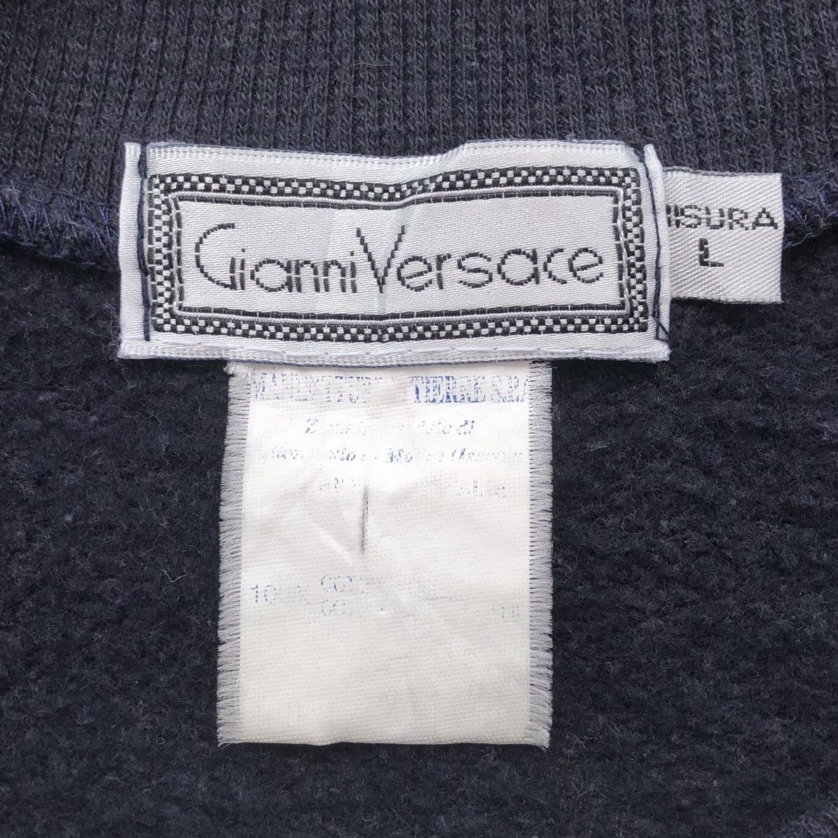 Versace Vintage Gianni Versace Italy Embroidery Big Logo Sweatshirts Size US L / EU 52-54 / 3 - 8 Thumbnail
