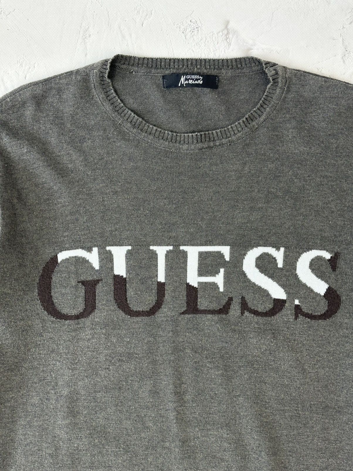 Guess Vintage Guess Marciano Grey Cotton Sweater Size US M / EU 48-50 / 2 - 5 Thumbnail