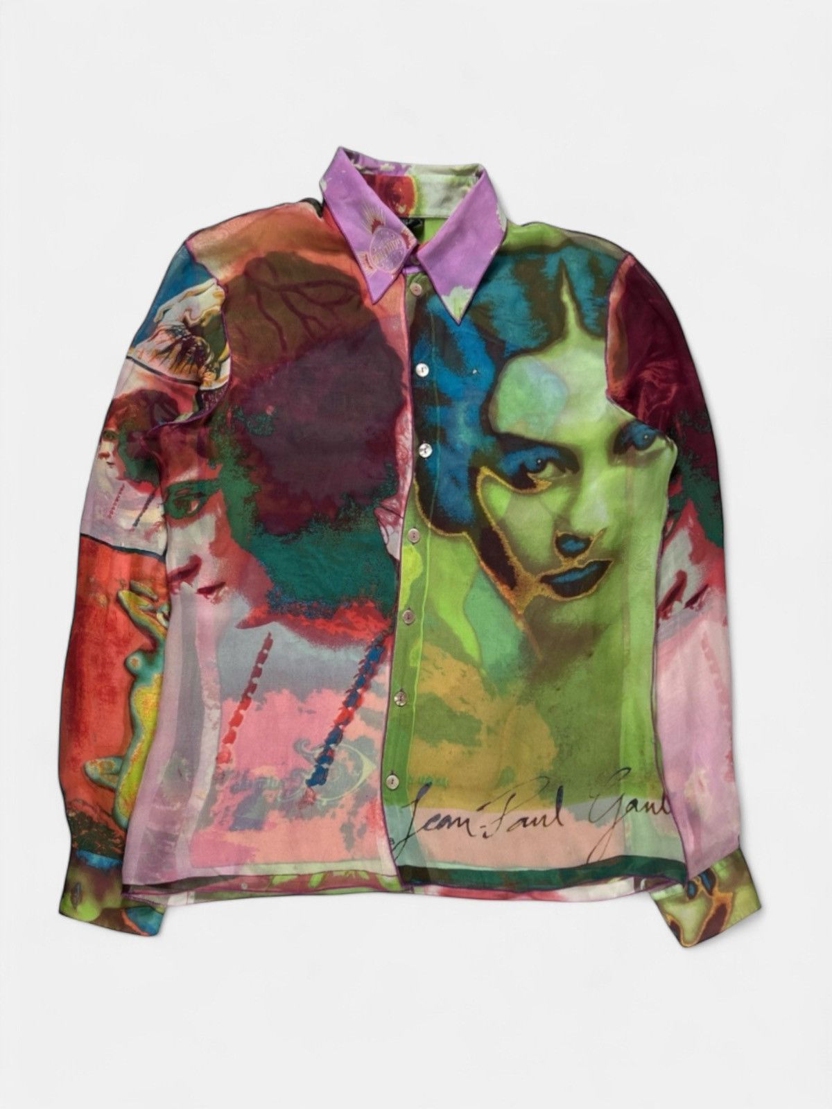 Jean Paul Gaultier Jean Paul Gaultier - SS00 Psychedelic Button Up Size L / US 10 / IT 46 - 1 Thumbnail