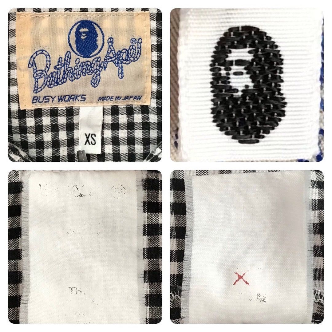 Bape 🔥Vintage BAPE Western gingham check shirt a bathing ape NIGO Size US XS / EU 42 / 0 - 5 Thumbnail