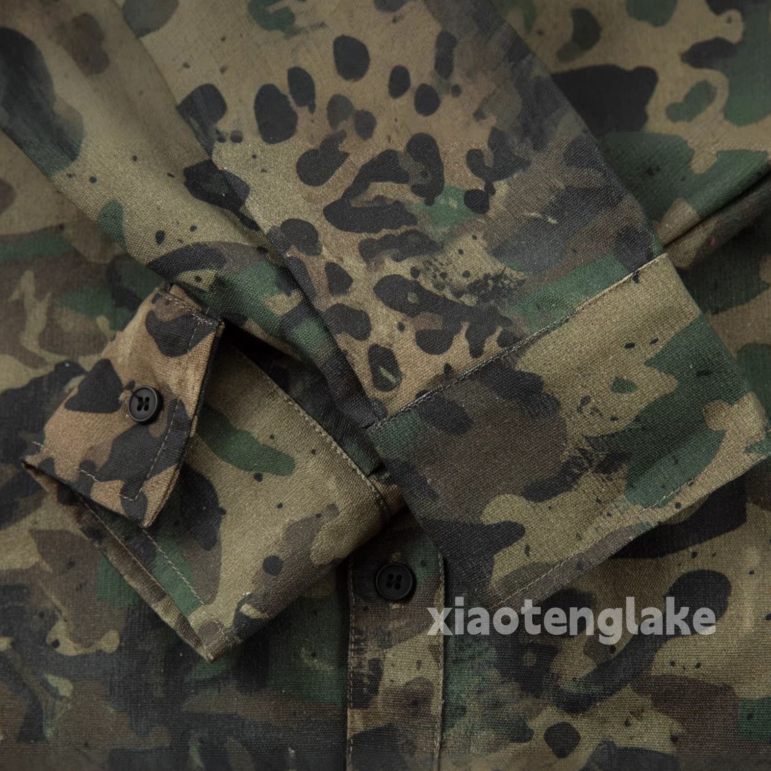 Vintage xz utility faded full pattern festival hiphop camo shirt Size US L / EU 52-54 / 3 - 4 Thumbnail