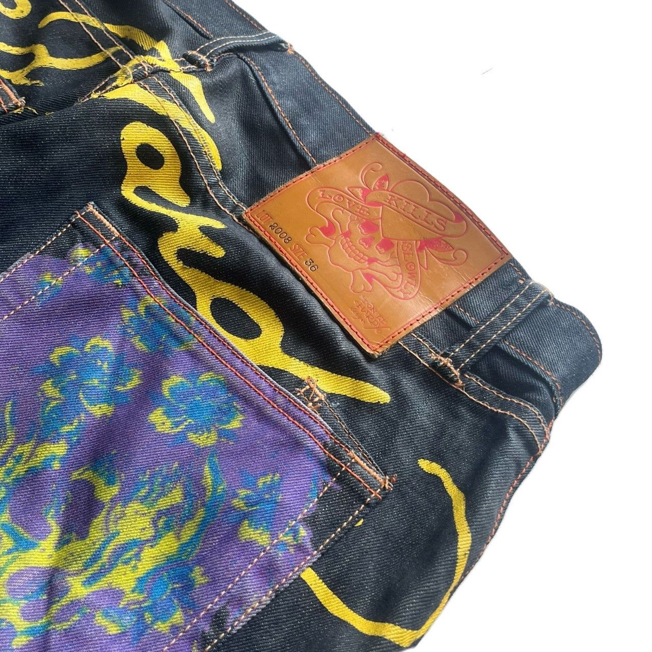Ed Hardy × Vintage Ed Hardy Skull Jeans Size US 36 / EU 52 - 5 Thumbnail