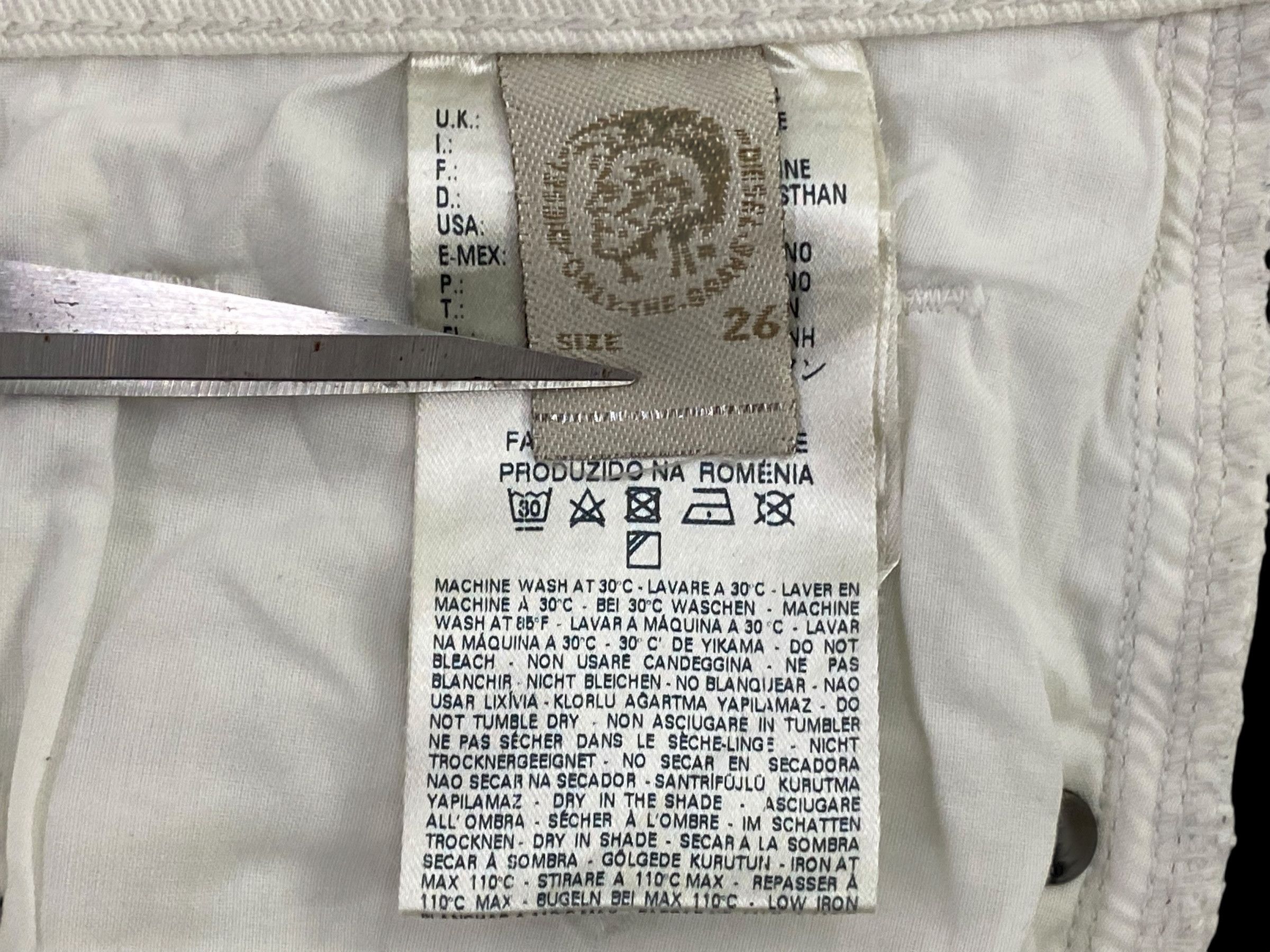 Diesel Diesel White Jeans Low Rise Skinny Jeans Size 26" / US 2 / IT 38 - 9 Thumbnail
