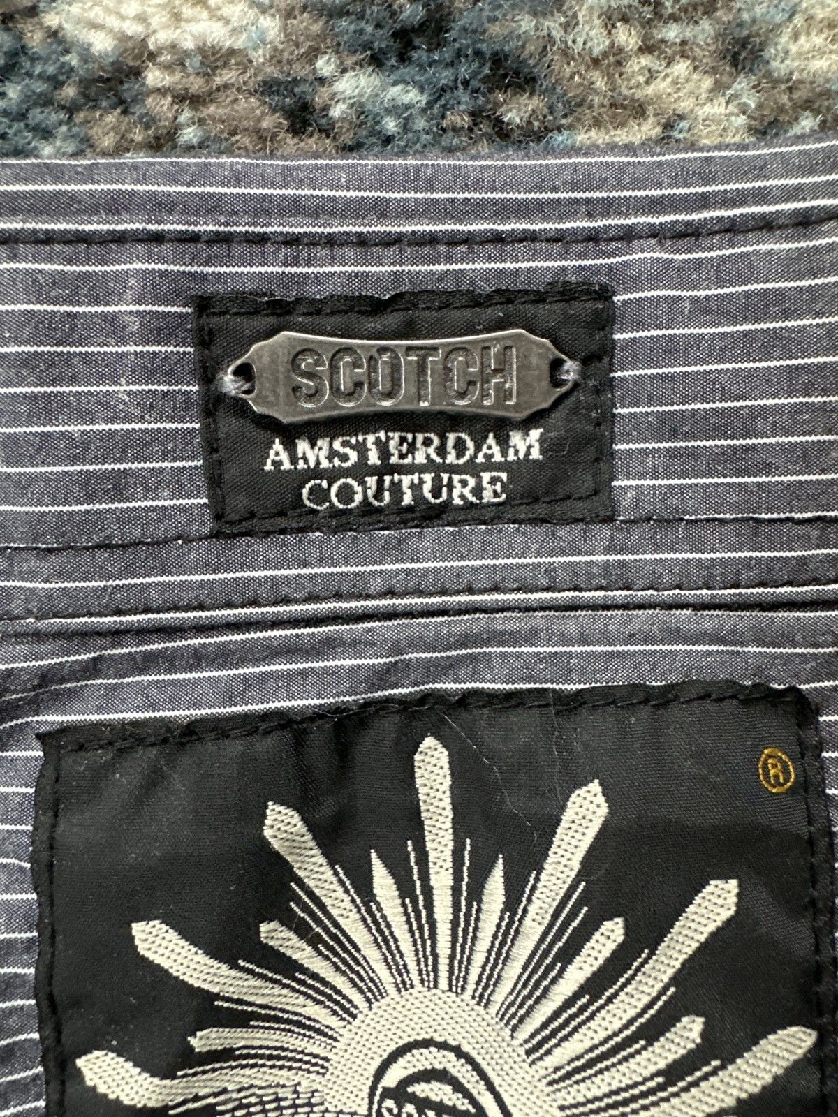Scotch & Soda Scotch & Soda Grey Strip Button-Down Long-Sleeve Size Medium Size US M / EU 48-50 / 2 - 4 Thumbnail