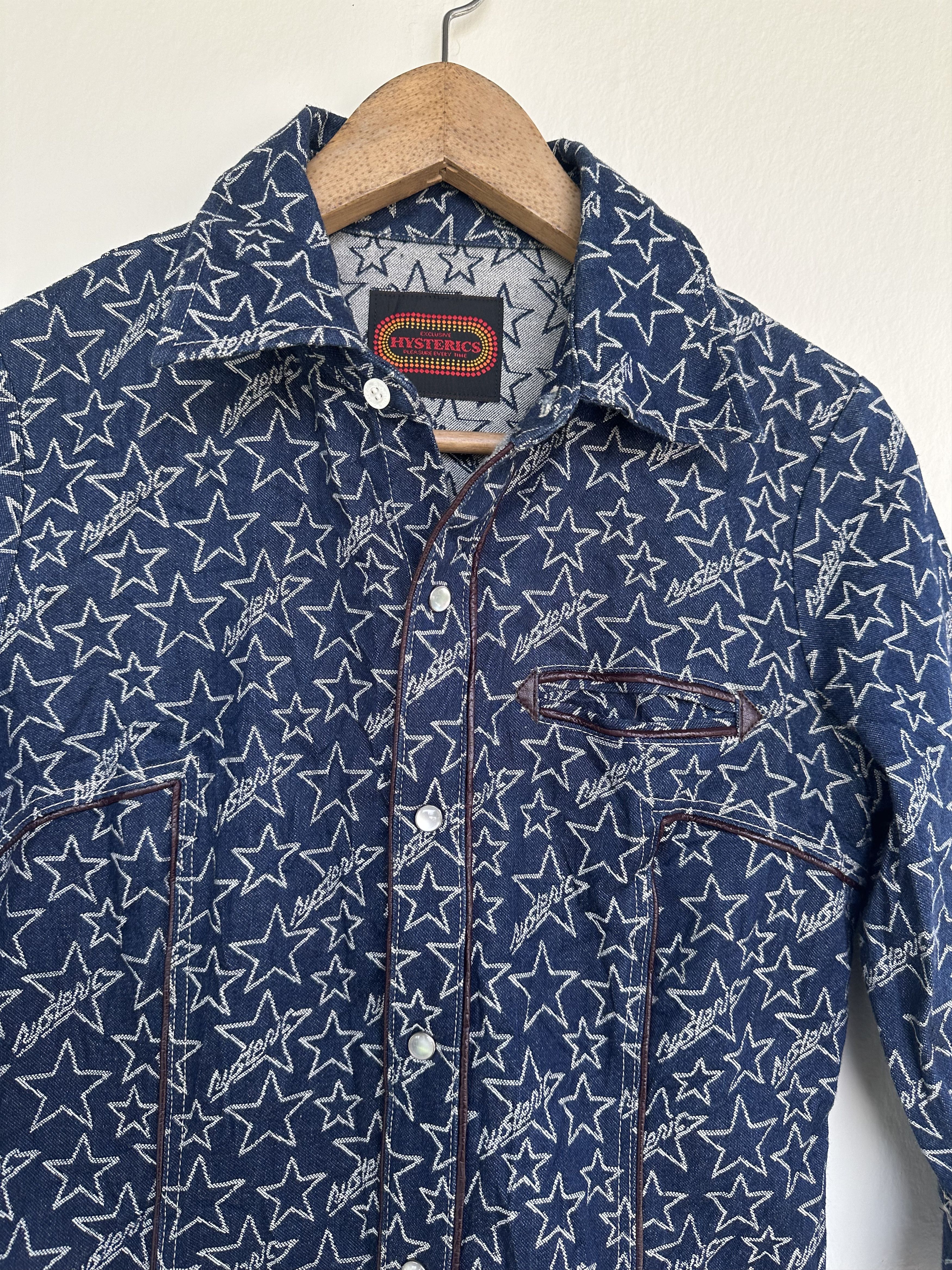 Hysteric Glamour Vintage Hysteric Glamour Full Print Long Denim Jacket Size M / US 6-8 / IT 42-44 - 5 Thumbnail