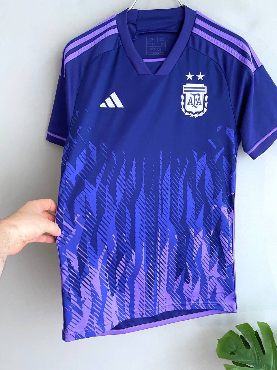 Adidas Argentina National Football Team 2022 Away Soccer Jersey, S Size US S / EU 44-46 / 1 - 7 Thumbnail