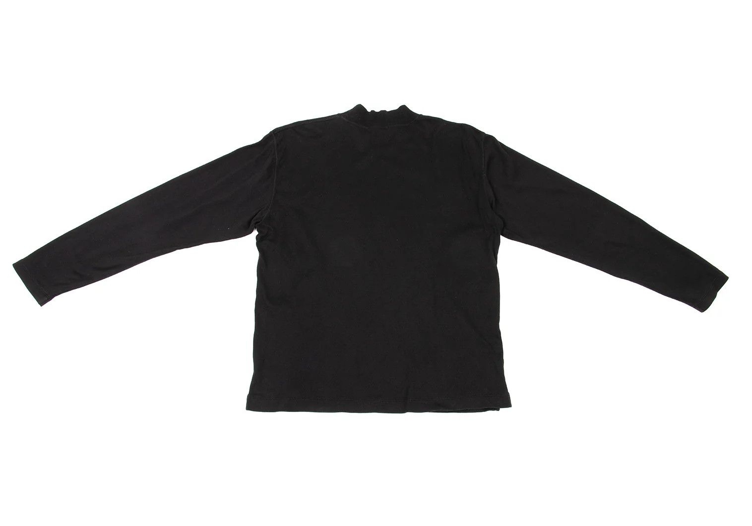 Issey Miyake Cotton Mock Neck T-shirt in Black Size US M / EU 48-50 / 2 - 11 Thumbnail