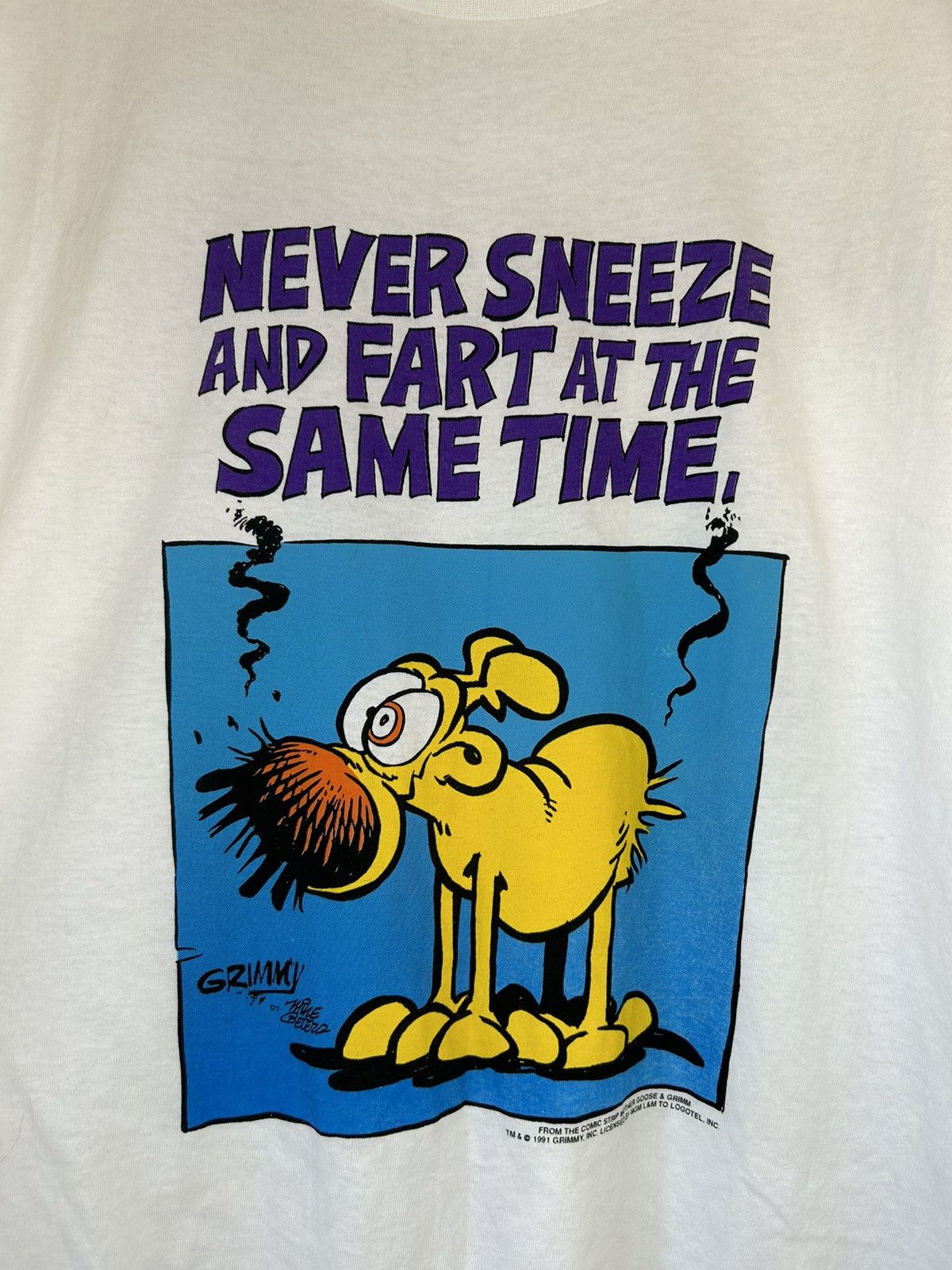 Vintage Vintage 1991 Mother Goose & Grimm Humor T Shirt Size US XL / EU 56 / 4 - 3 Thumbnail