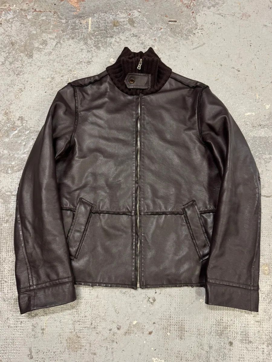 Designer × Dolce & Gabbana × Vintage 2000s Dolce & Gabbana Brown Leather Jacket Size US M / EU 48-50 / 2 - 1 Thumbnail