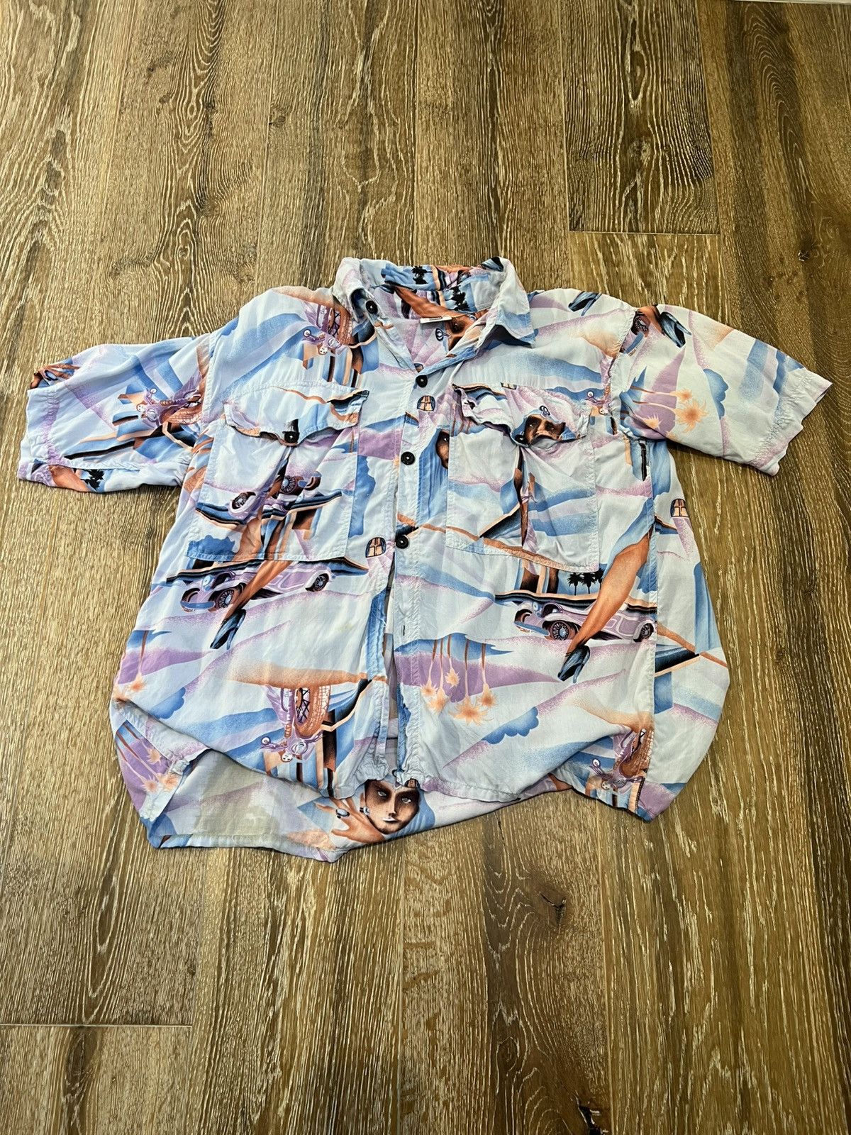 Vintage Vintage Suntana car pattern Shirt Size US L / EU 52-54 / 3 - 1 Thumbnail