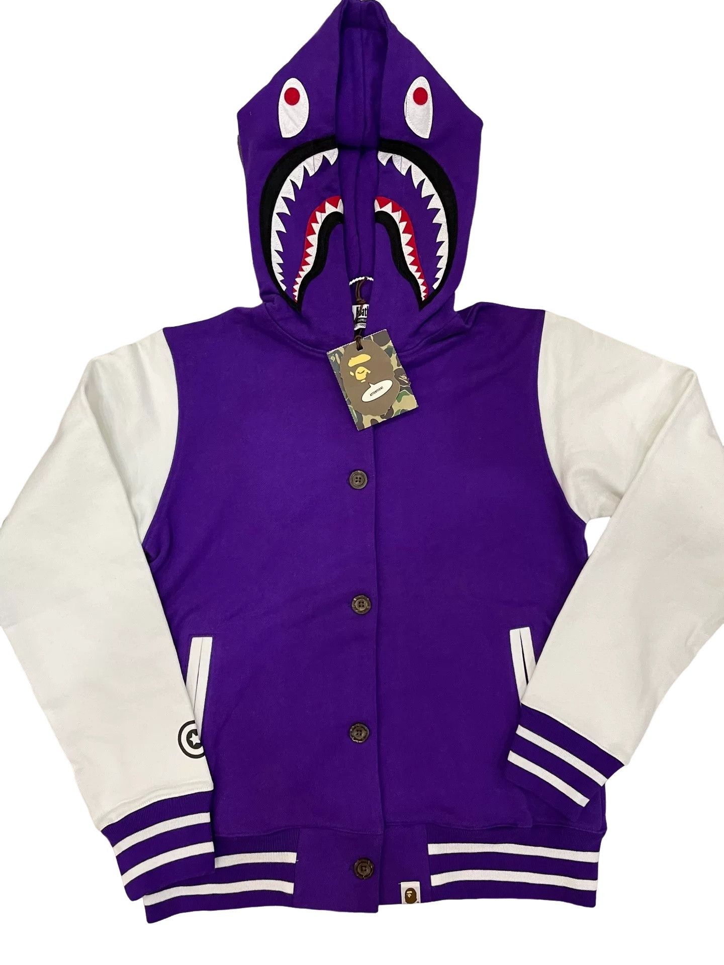 Bape A Bathing Ape Shark Full Zip Hoodie Size M Size US M / EU 48-50 / 2 - 1 Thumbnail