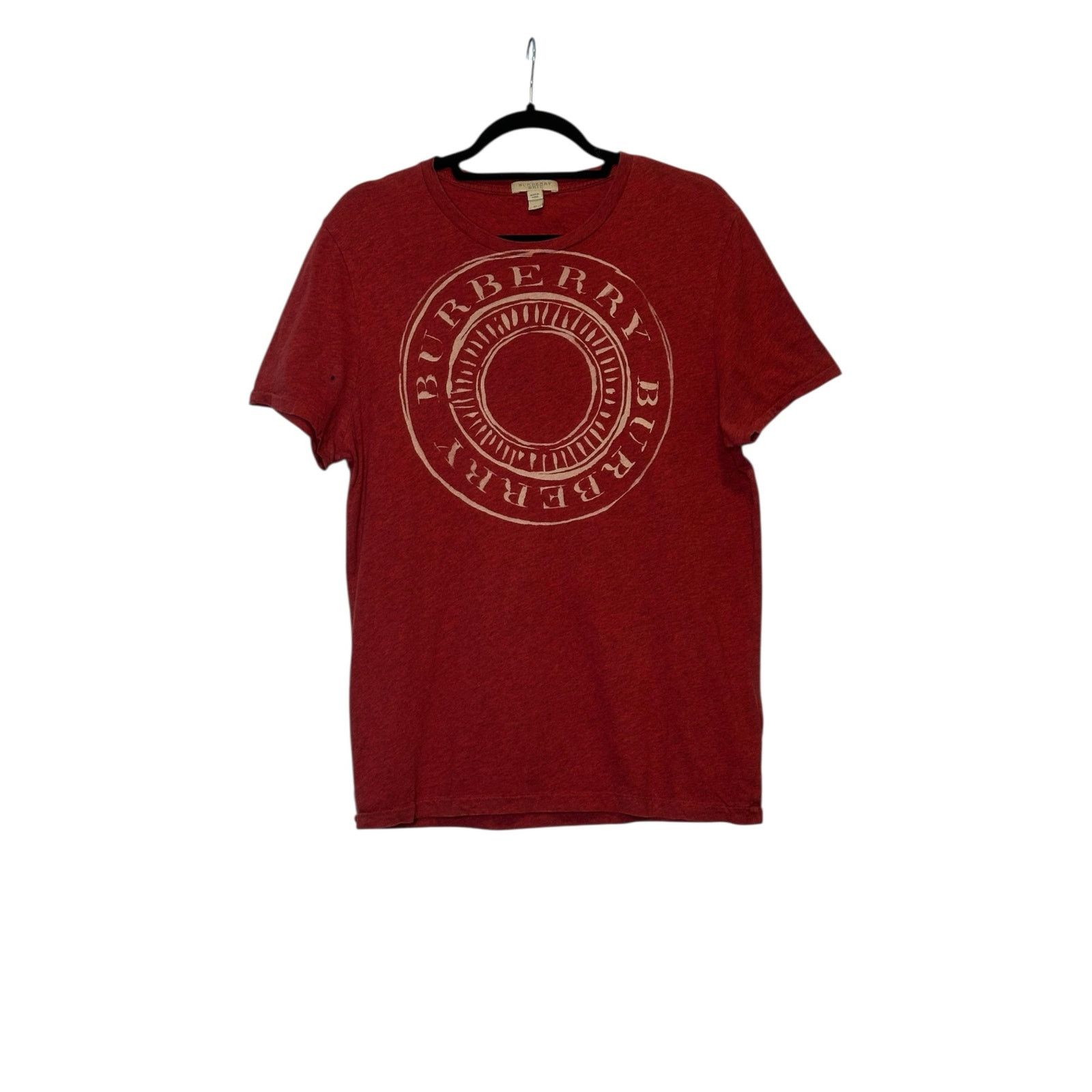 Burberry Burberry red circular logo short sleeves t shirt size Medium Size US M / EU 48-50 / 2 - 9 Thumbnail