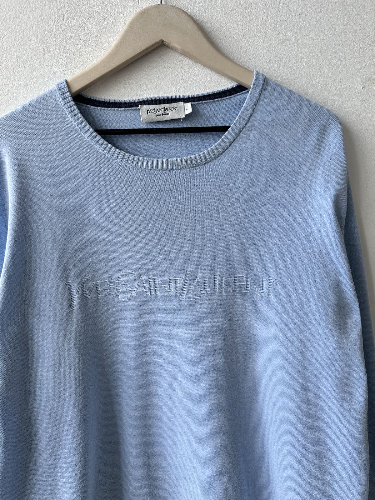 Other Yves Saint Laurent Big embroidered Logo Sweater size L Size US L / EU 52-54 / 3 - 4 Thumbnail