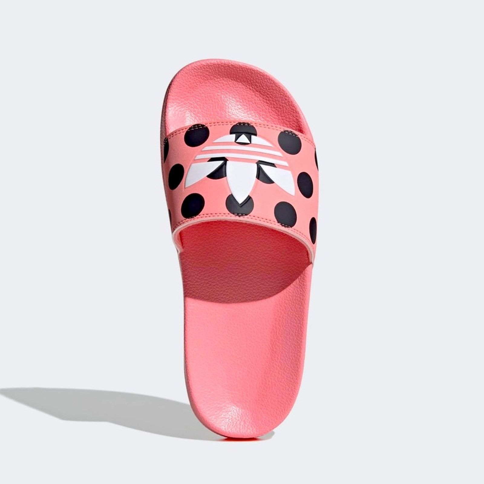Adidas ADIDAS ADILETTE LITE POLKA DOT SLIDES GLOW PINK/WHITE Size US 5 / IT 35 - 4 Thumbnail