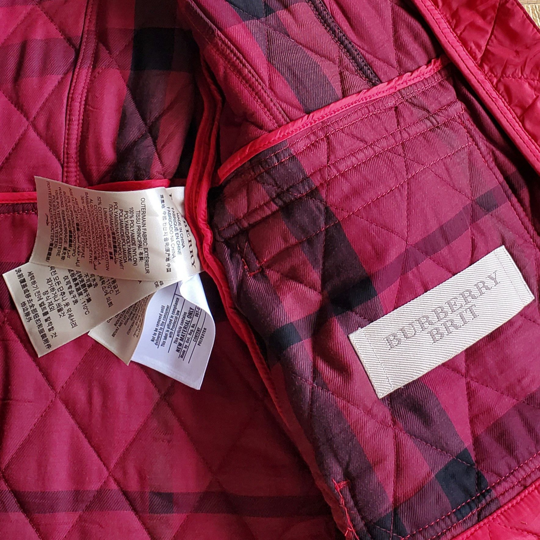 BURBERRY BRIT Quilted Jacket size Small