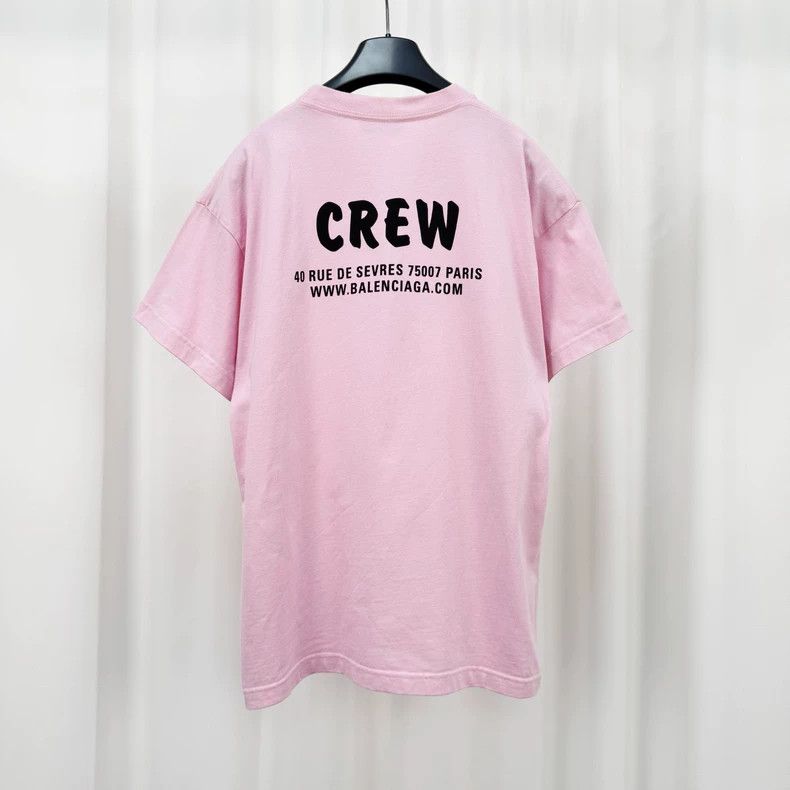 Balenciaga Balenciaga CREW printed monogram short sleeves Size US S / EU 44-46 / 1 - 2 Thumbnail