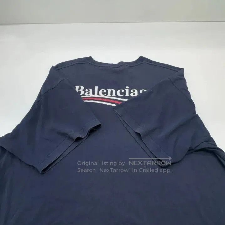 Balenciaga Balenciaga Blue Short Sleeve T. Size US XXS / EU 40 - 8 Thumbnail