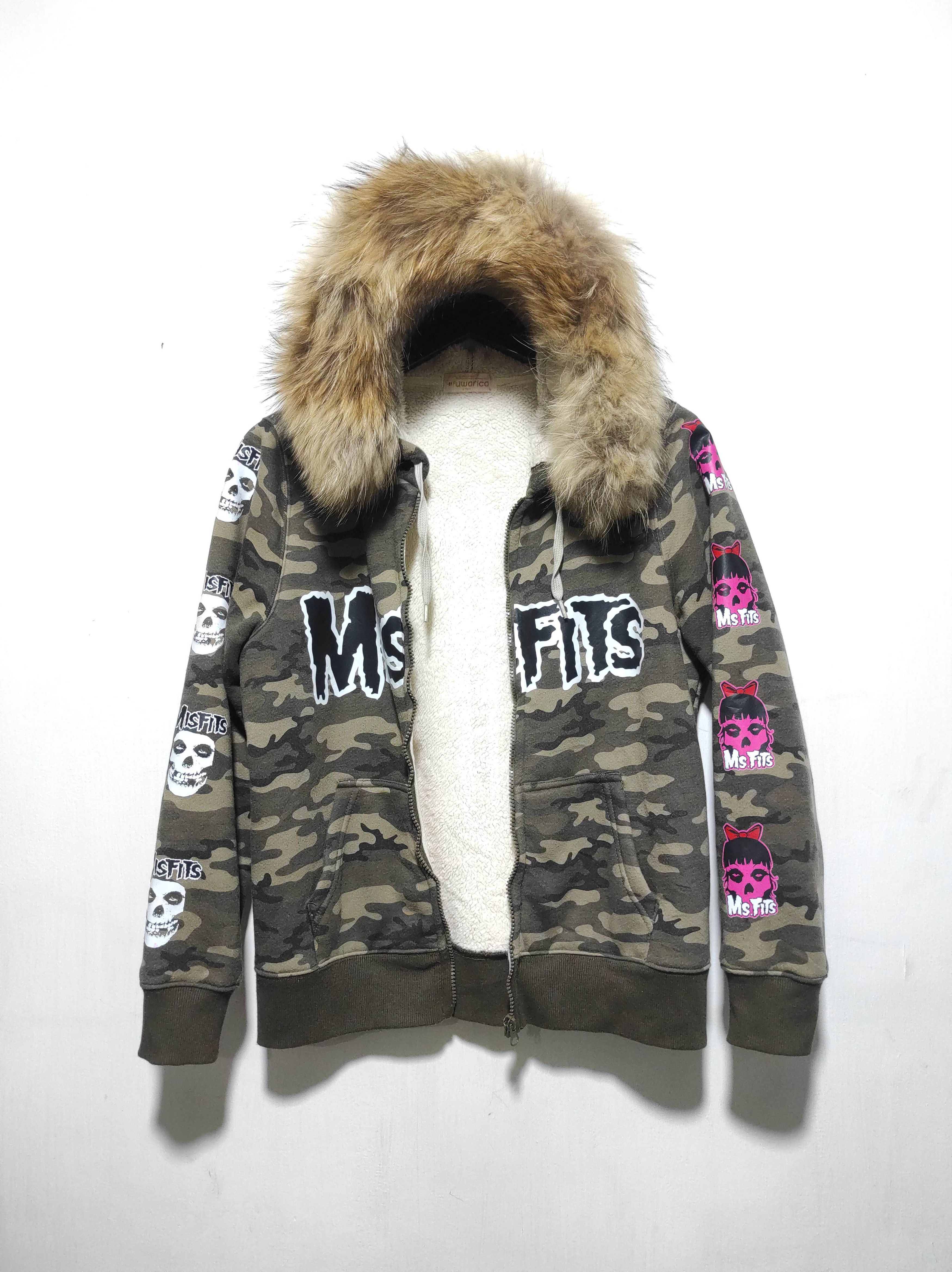 If Six Was Nine Custom Camo Misfits Zip Fur Hoodie i6w9 lgb style Size US S / EU 44-46 / 1 - 3 Thumbnail