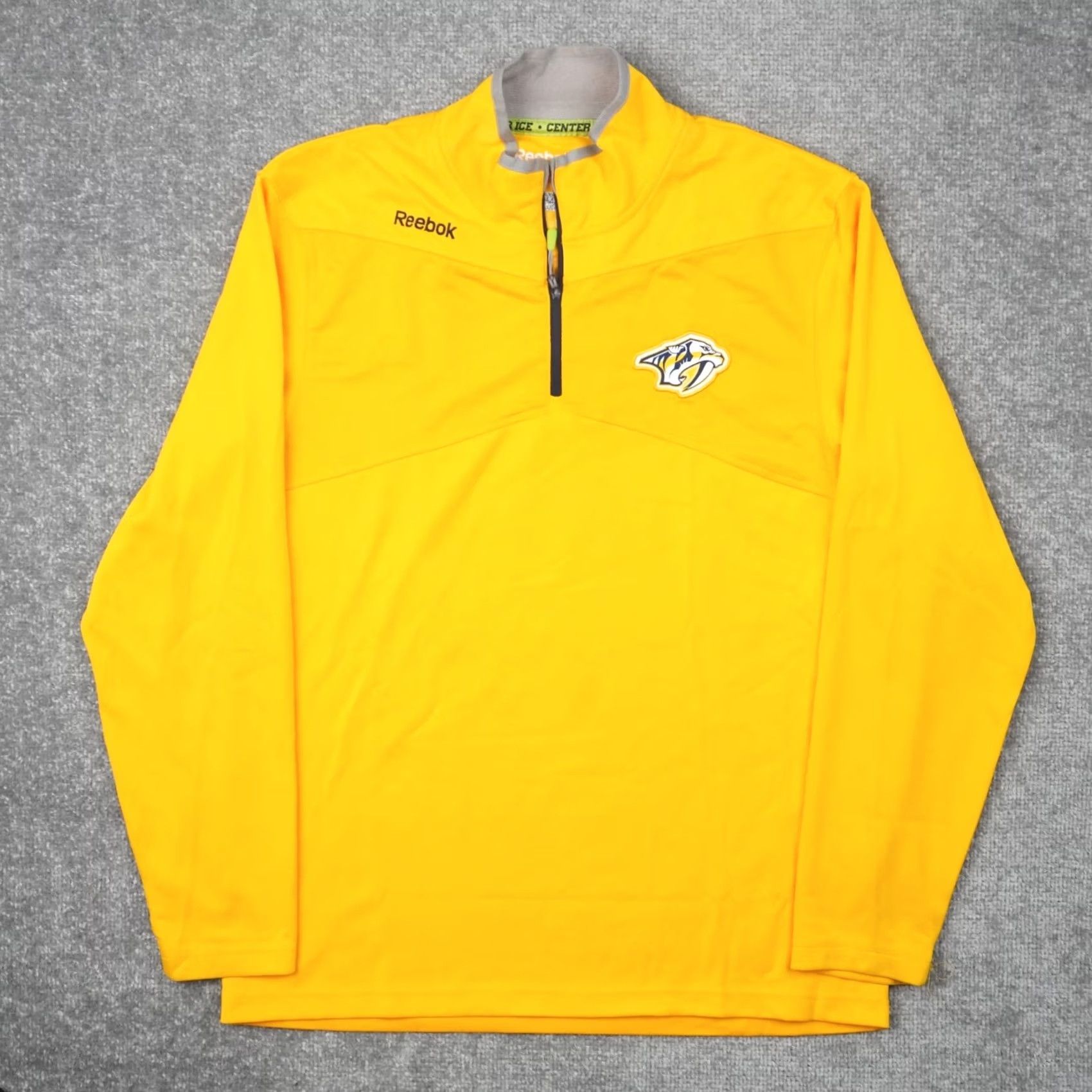 Reebok Reebok Nashville Predators Mens M Yellow Long Sleeve Athletic Shirt Size US M / EU 48-50 / 2 - 2 Thumbnail