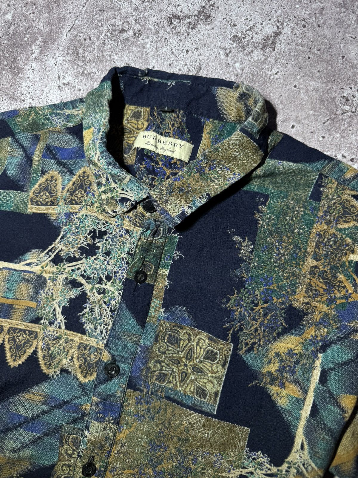Burberry × Vintage Burberry London England Vintage Shirt Botton Up Size US L / EU 52-54 / 3 - 3 Thumbnail
