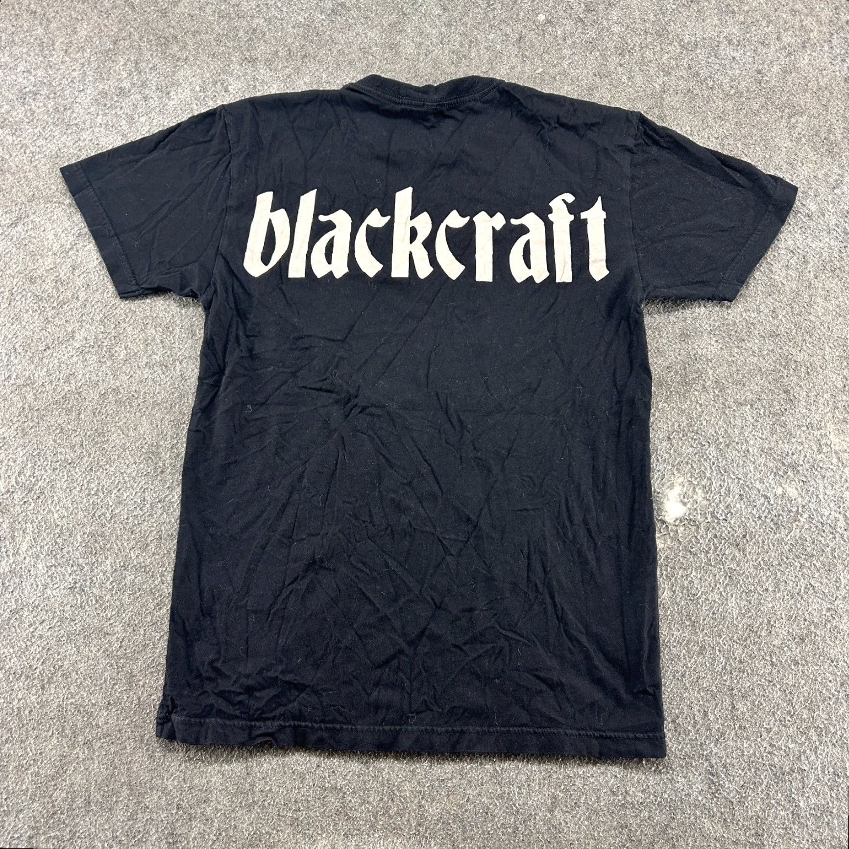Vintage Black Craft Shirt Mens Small Black Skeleton Rib Cage Demonic Star Band Cotton Shirt Mens Small Black Skeleton Rib Cage Demonic Star Band Cotton Size US S / EU 44-46 / 1 - 4 Thumbnail