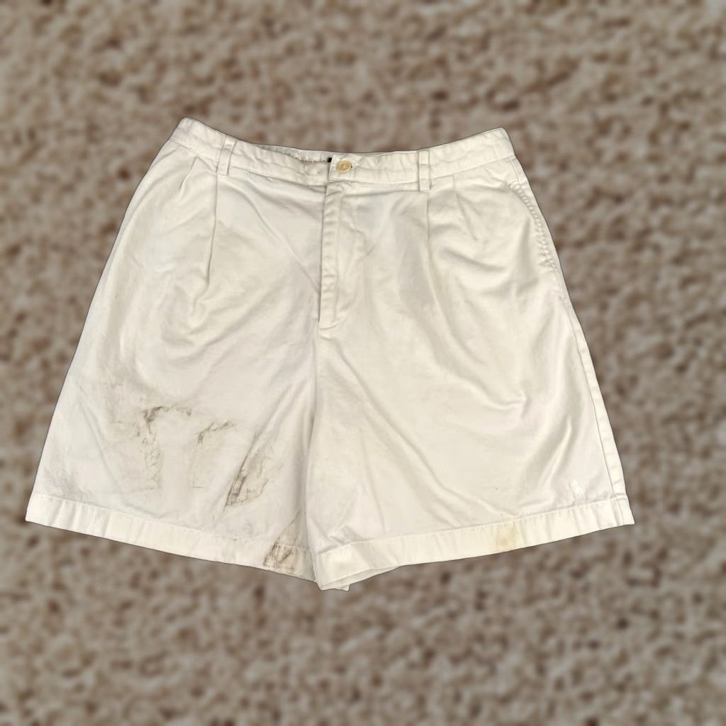 Ralph Lauren Ralph Lauren Golf Shorts Women 8 White Cotton Twill Pleated Regular Inseam 6 in Golf Casual Travel Size 30" / US 8 / IT 44 - 1 Thumbnail