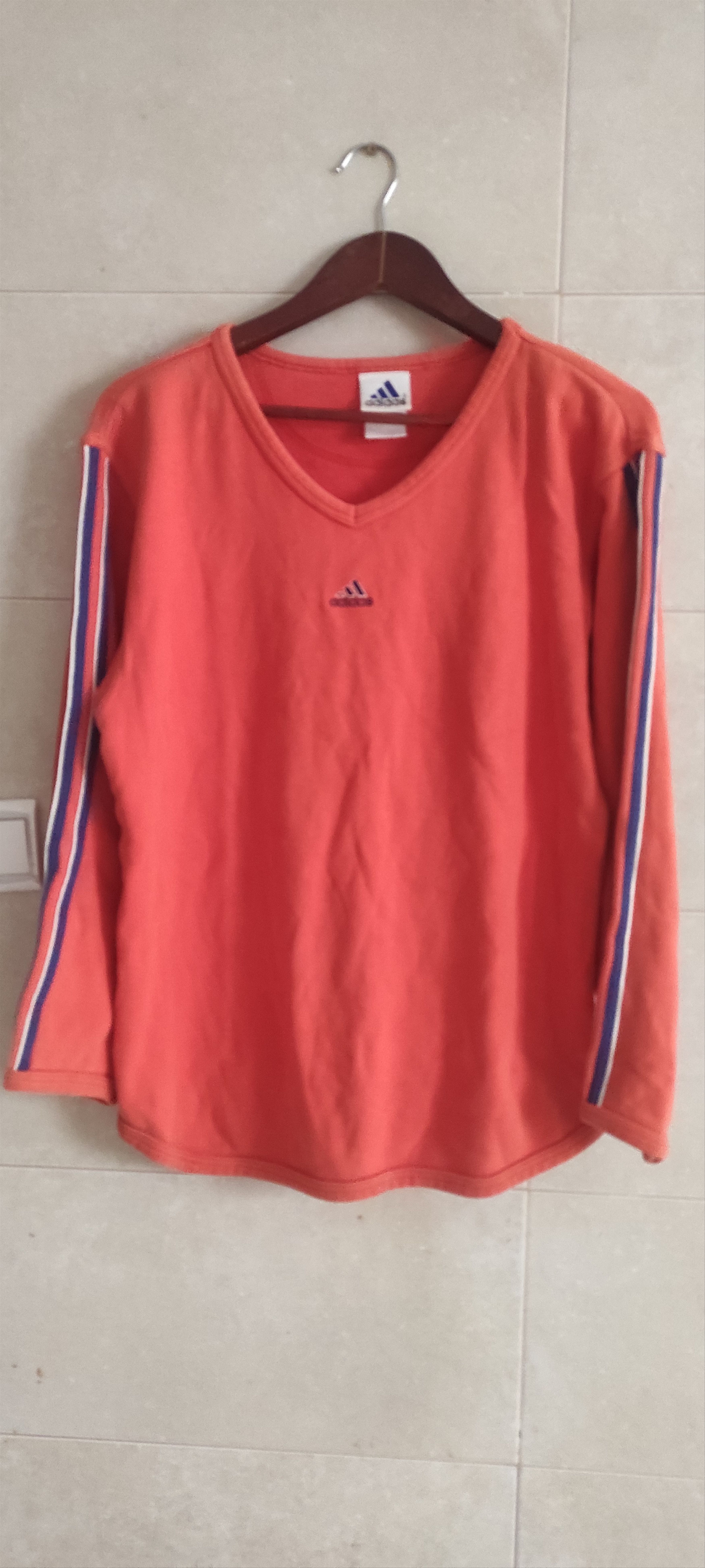 Adidas × Vintage VTG Adidas 3 Striped Crewneck 90s Adidas Logo Trefoil Shirt Size US M / EU 48-50 / 2 - 6 Thumbnail