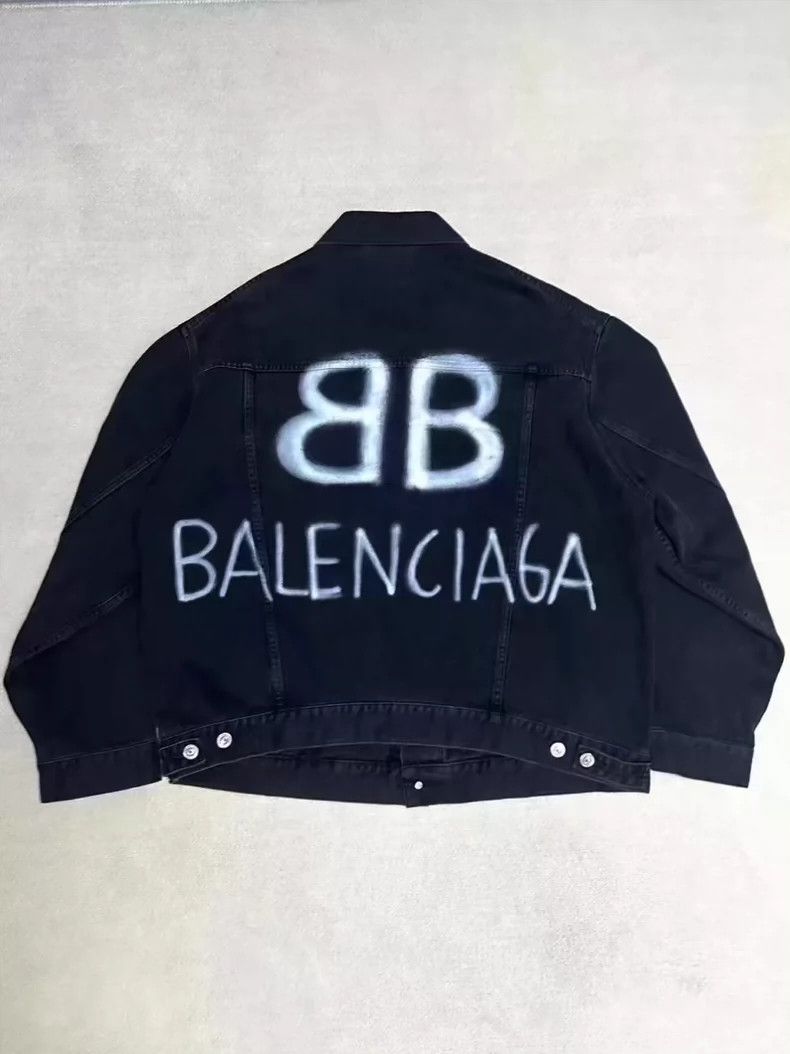 Balenciaga Balenciaga 22ss spray painted night light denim