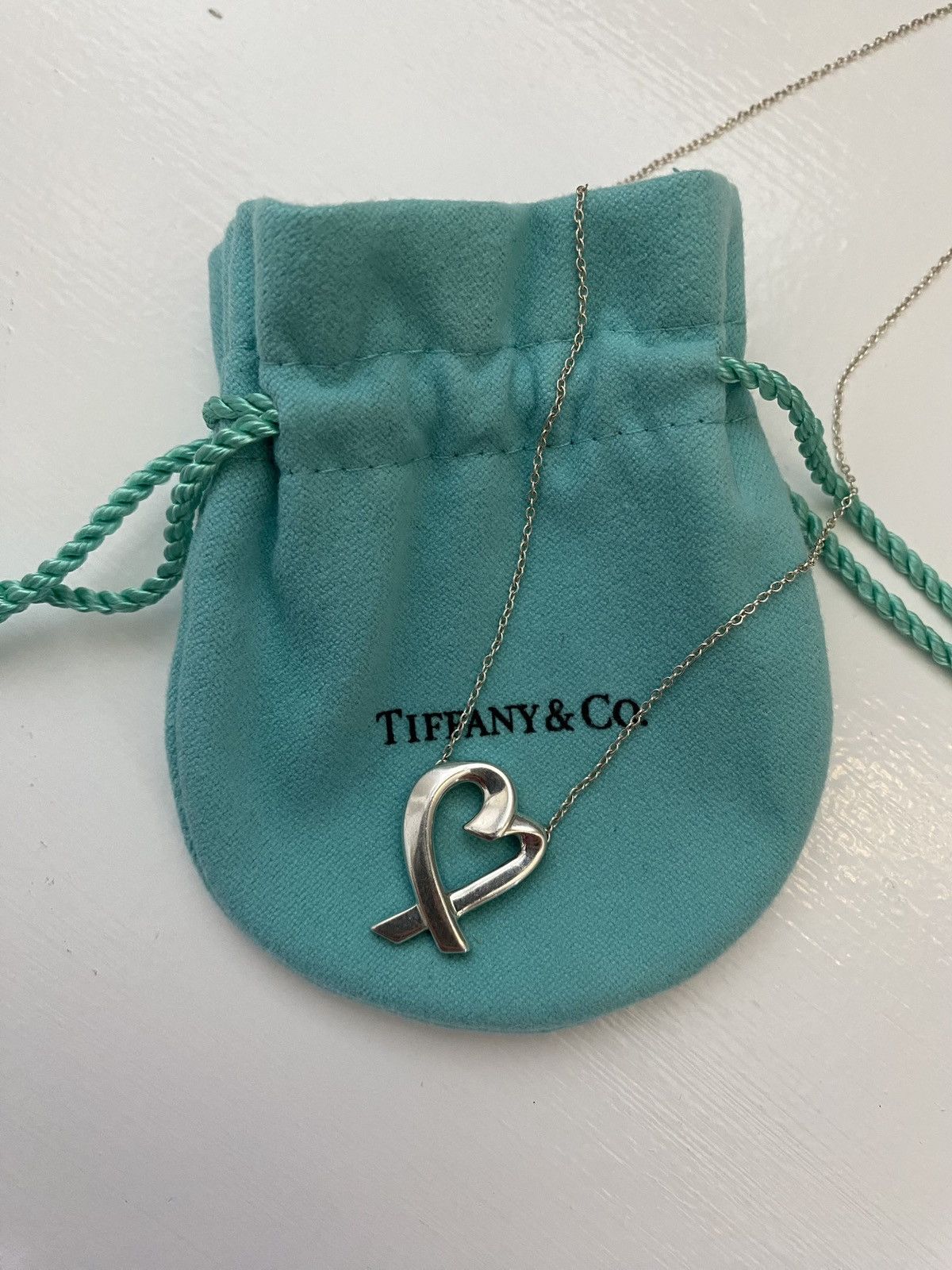 Tiffany & Co. Authentic Tiffany & Co. open heart ribbon necklace Size ONE SIZE - 1 Thumbnail