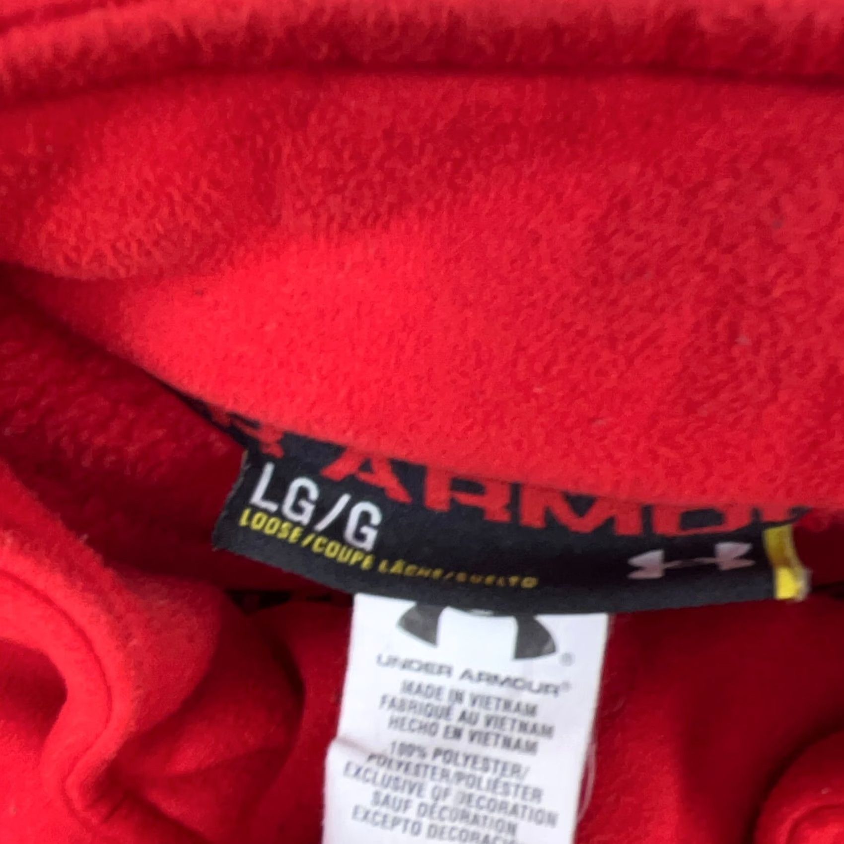 Under Armour Under Armour Sweatshirt Men L Red Pullover Quarter Zip Mock Neck 1/4 Zip Breathable Lightweight Jersey Size US L / EU 52-54 / 3 - 6 Thumbnail