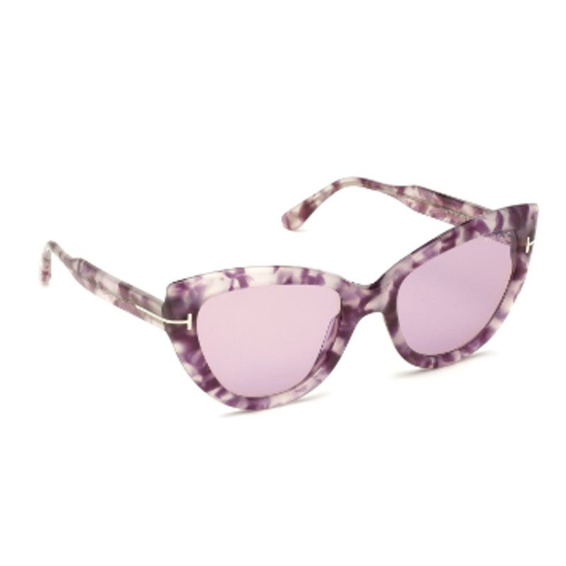 Tom Ford Tom Ford 55mm Cat Eye Sunglasses havana Violet Size ONE SIZE - 2 Thumbnail
