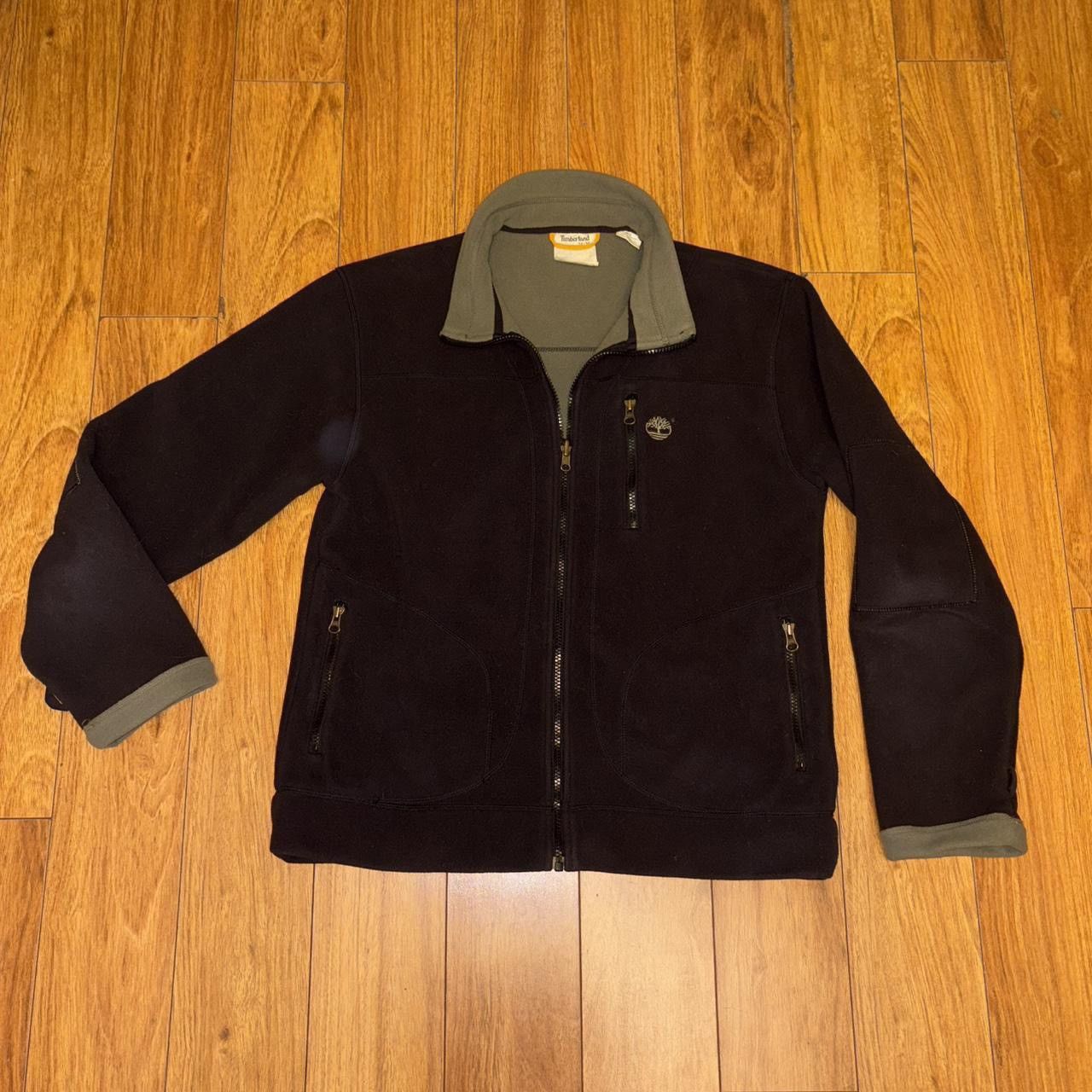 Timberland Timberland black fleece jacket with green accents Size US M / EU 48-50 / 2 - 5 Thumbnail
