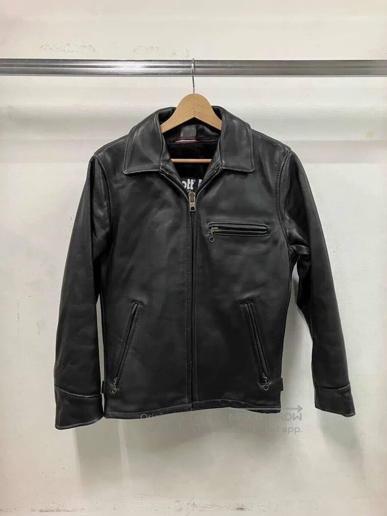 Schott Schott Straight lapel leather jacket Size US XXS / EU 40 - 1 Thumbnail