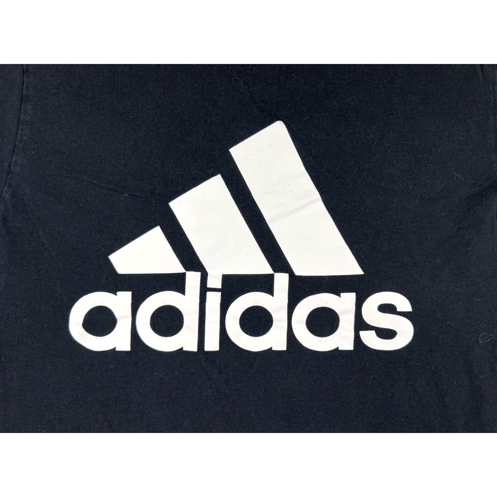 Adidas Adidas Shirt Men Large Black Logo Short Sleeve Crew Neck Cotton Jersey Golf Size US L / EU 52-54 / 3 - 3 Thumbnail
