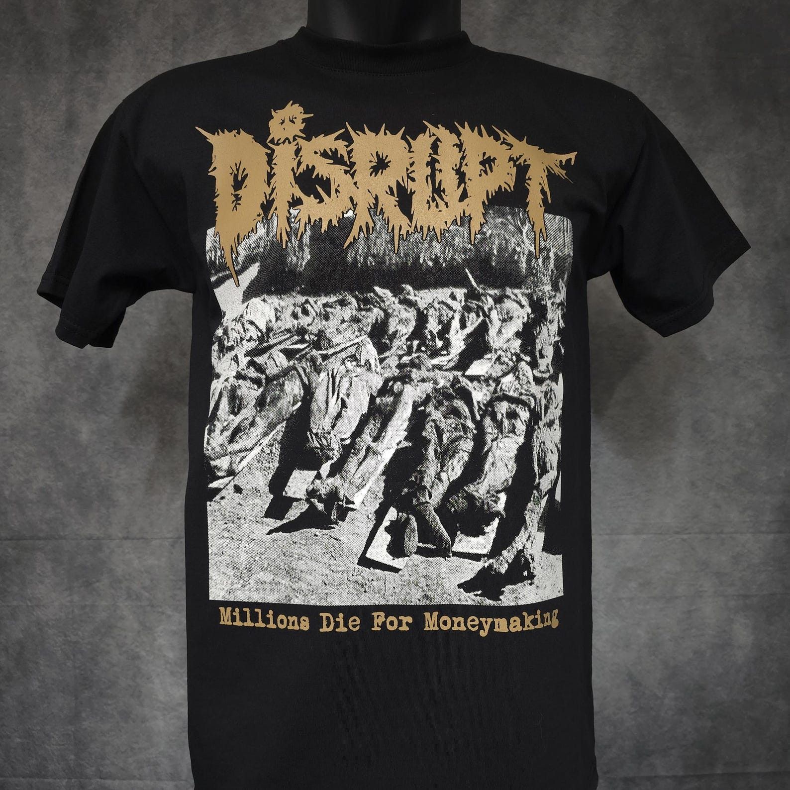 Gildan DISRUPT - Millions Die for Moneymaking T-Shirt Size US M / EU 48-50 / 2 - 1 Thumbnail