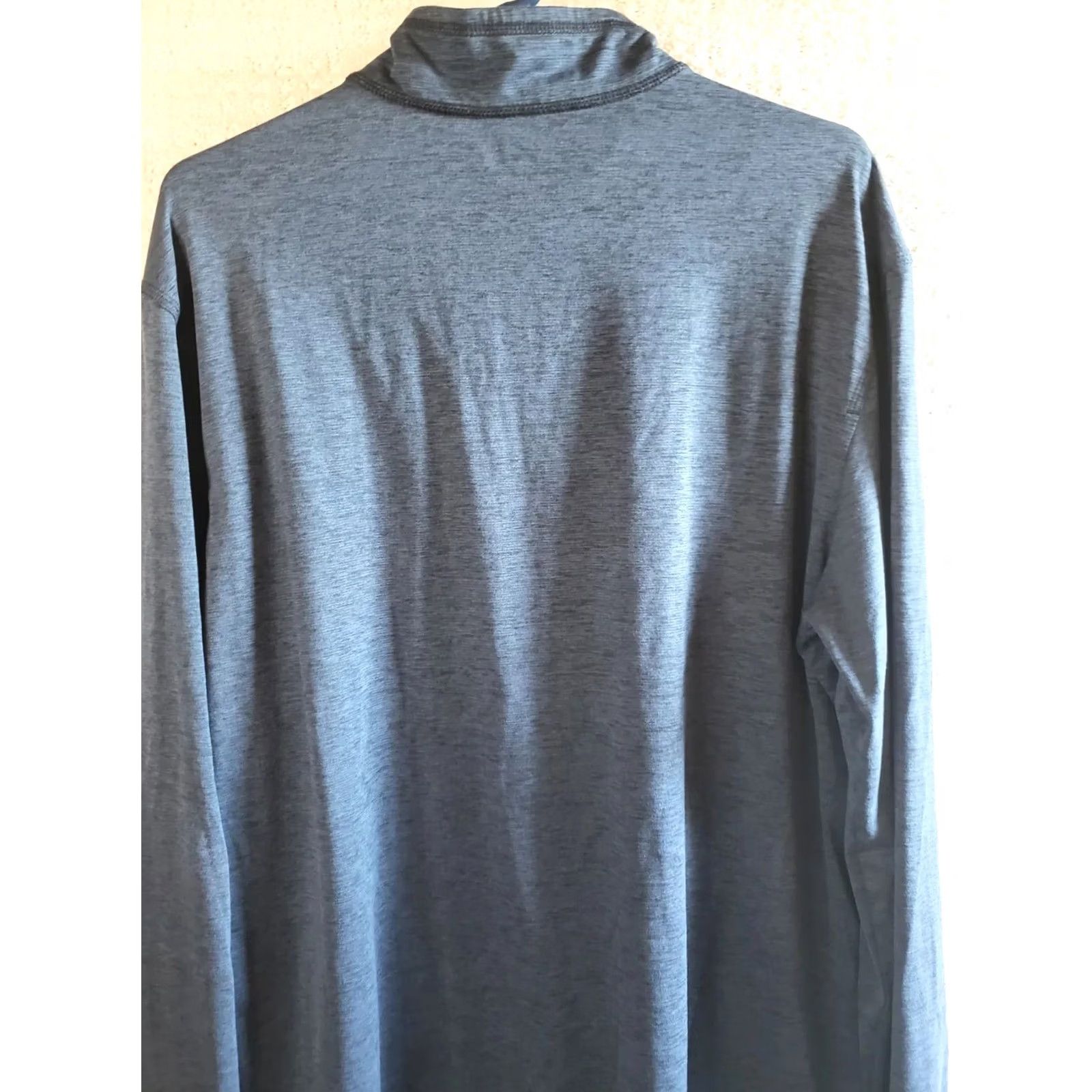 Vintage G.H. Bass & Co Men's L Blue Polyester Blend Warmup Jacket 1/4 Zip Pullover Size US L / EU 52-54 / 3 - 6 Thumbnail