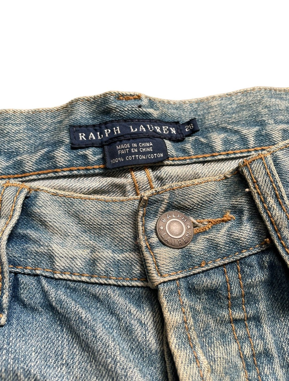 Ralph Lauren Vintage Ralph Lauren Custom Patchwork Jeans Size 28" / US 6 / IT 42 - 6 Thumbnail